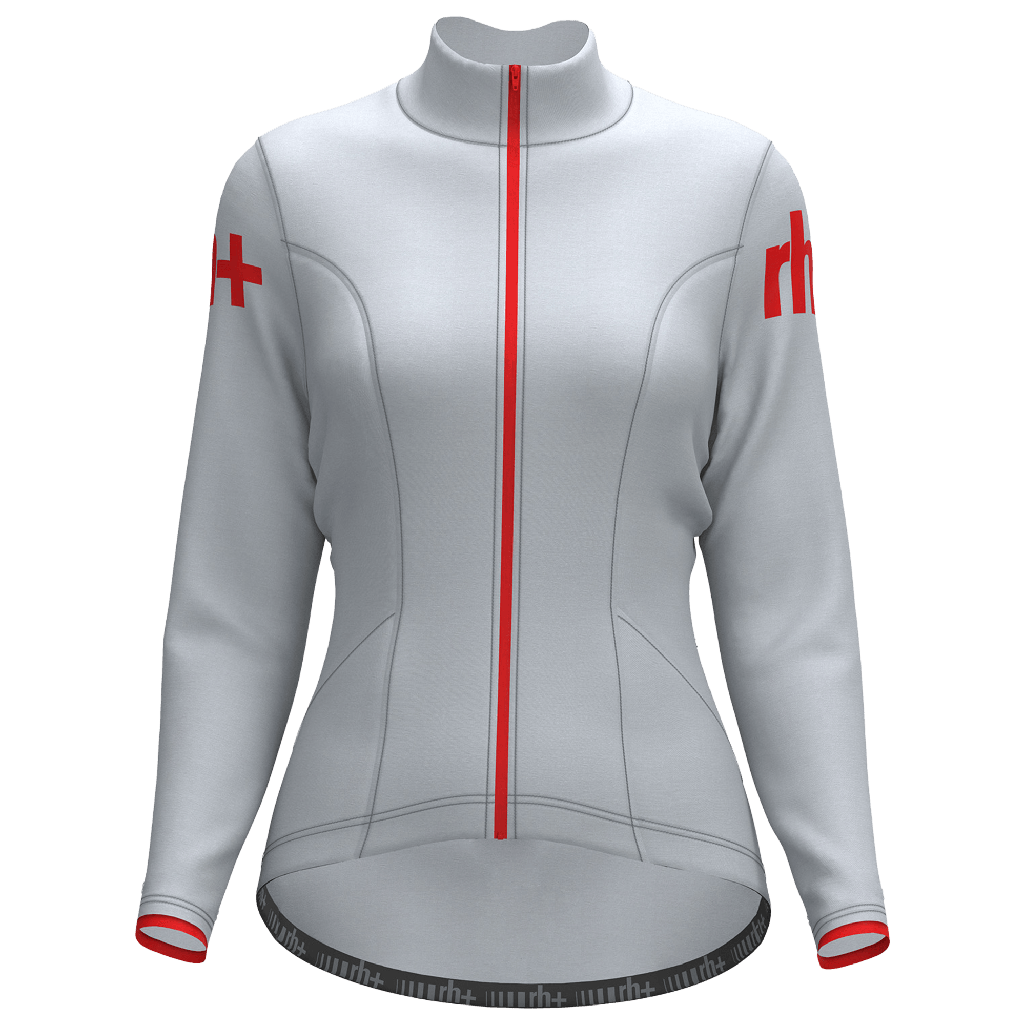 Rh+ Dames shirt met lange mouwen Myra lichtgrijs