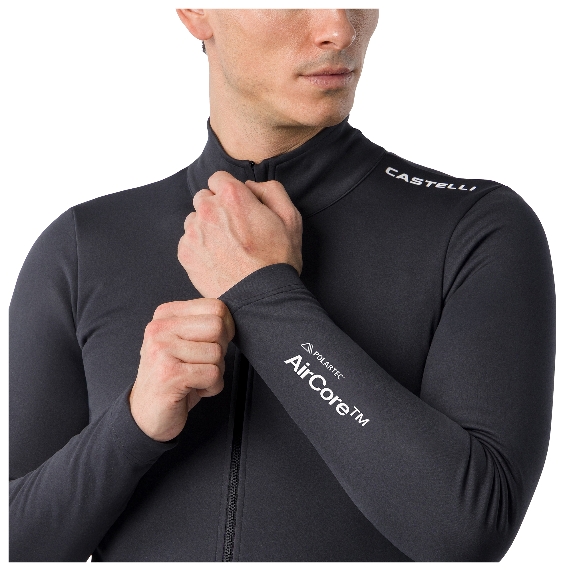 Castelli winterjas Espresso 2 zwart