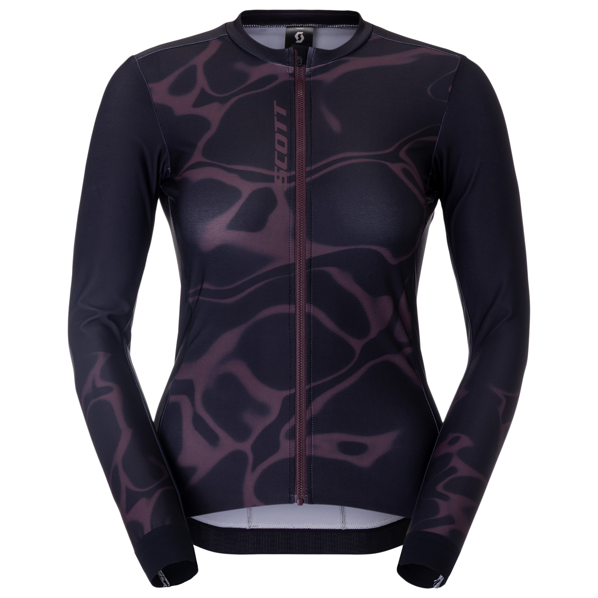 Scott Damen Langarmtrikot Pro schwarz/bordeaux
