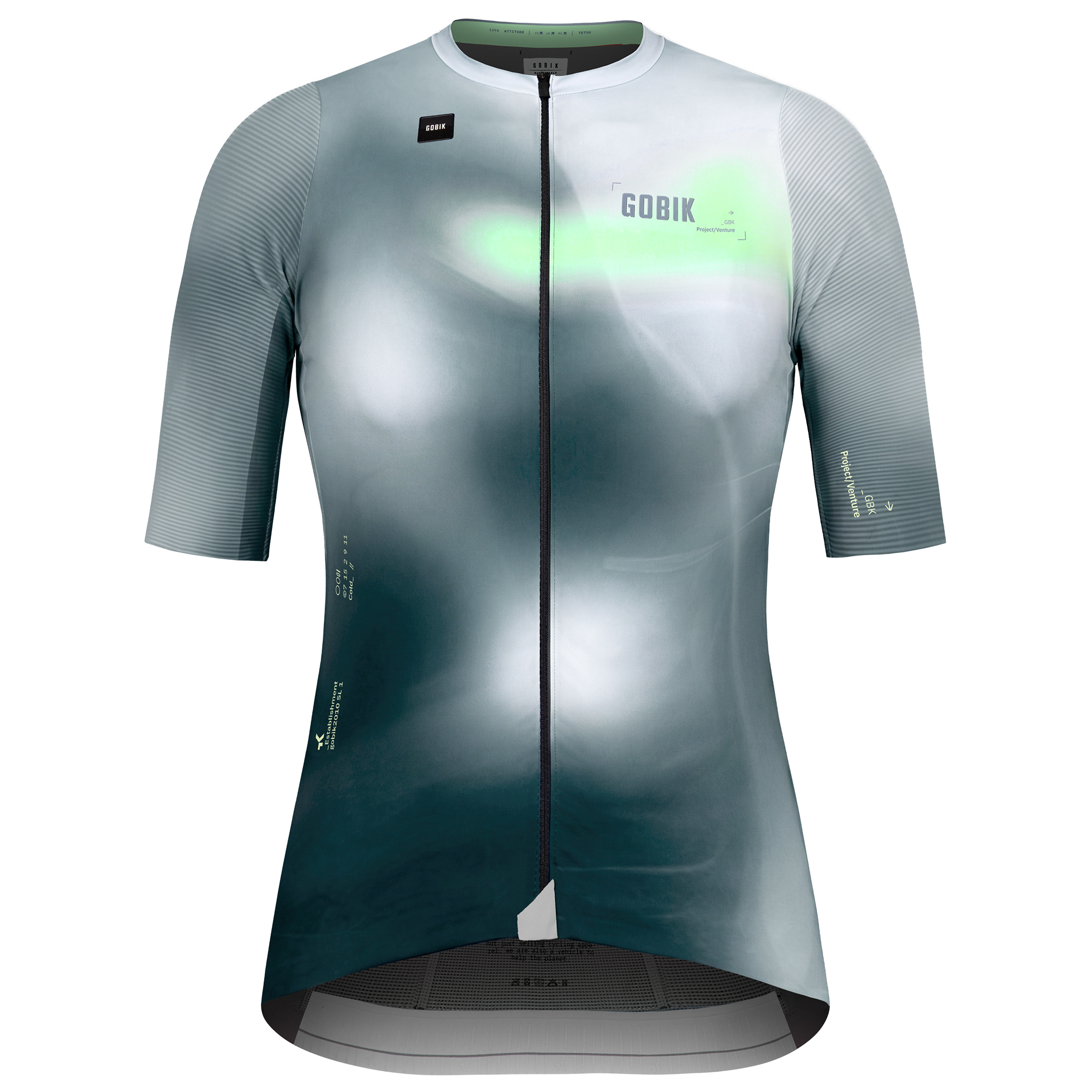 Gobik Maillot manches courtes femme  Attitude 2.0 gris/vert
