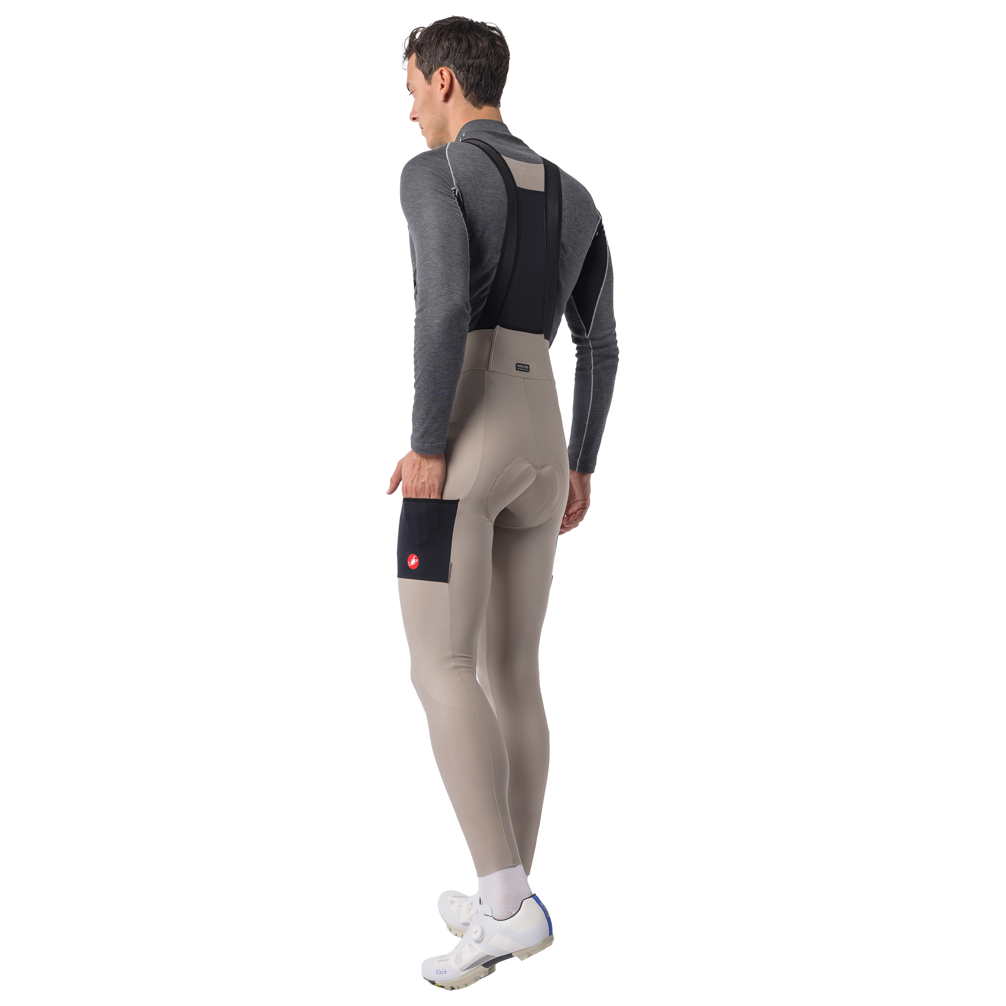Castelli lange Trägerhose Unlimited beige