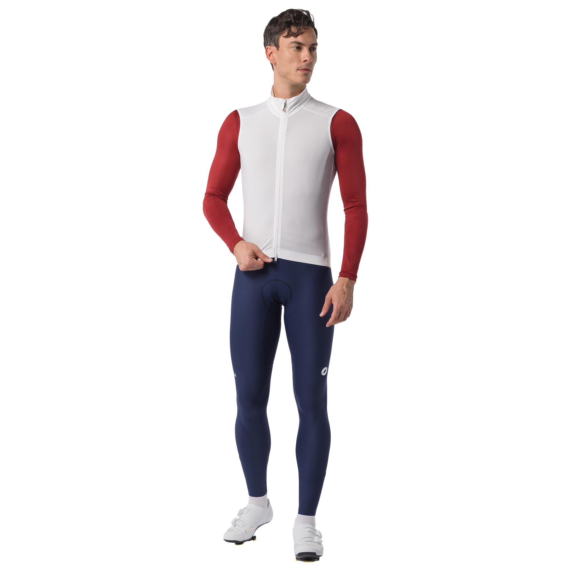 Castelli Gilet antivento  Espresso 2 bianco