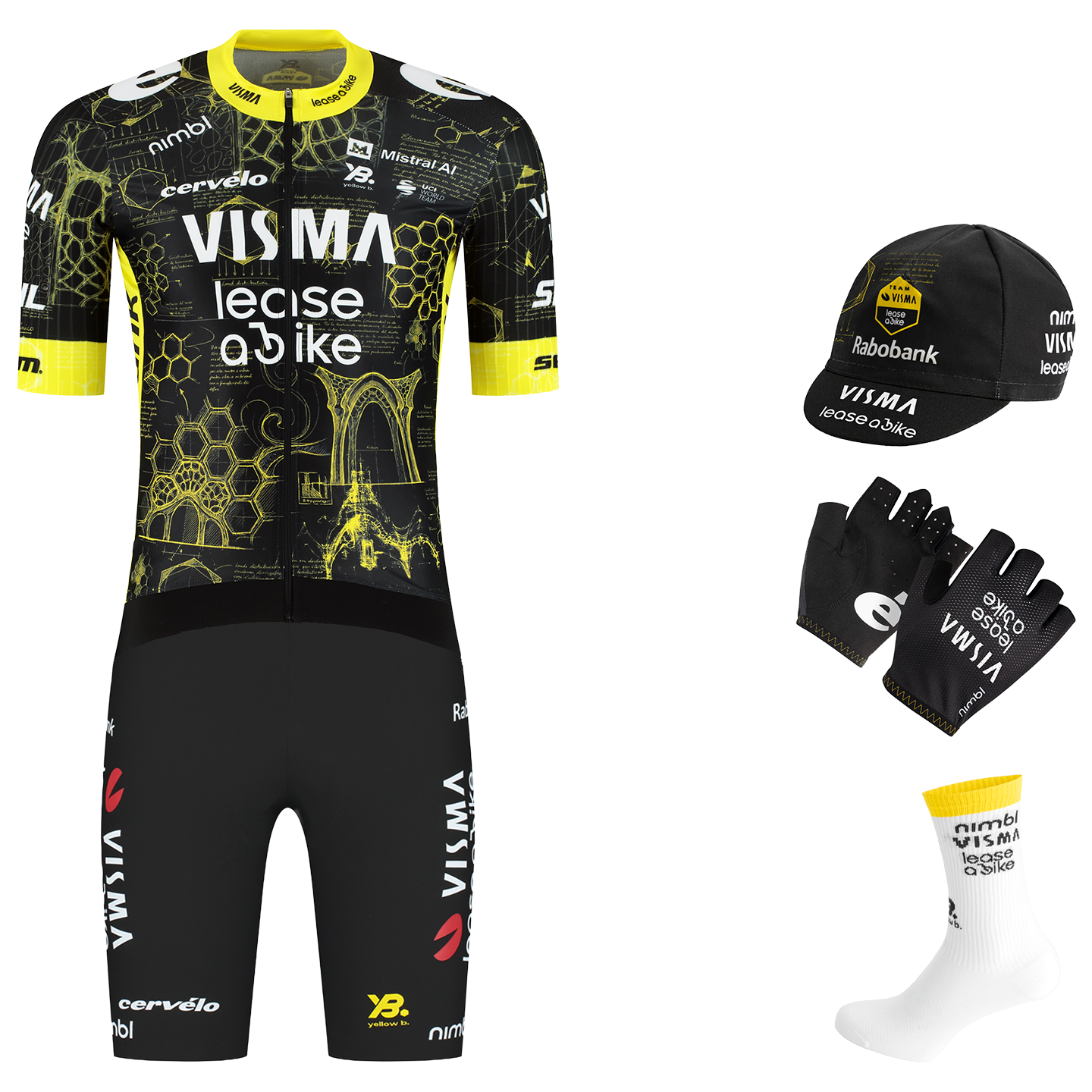 Maxi-Set (5 Teile) TEAM VISMA LAB TDF-Edition Race 2026