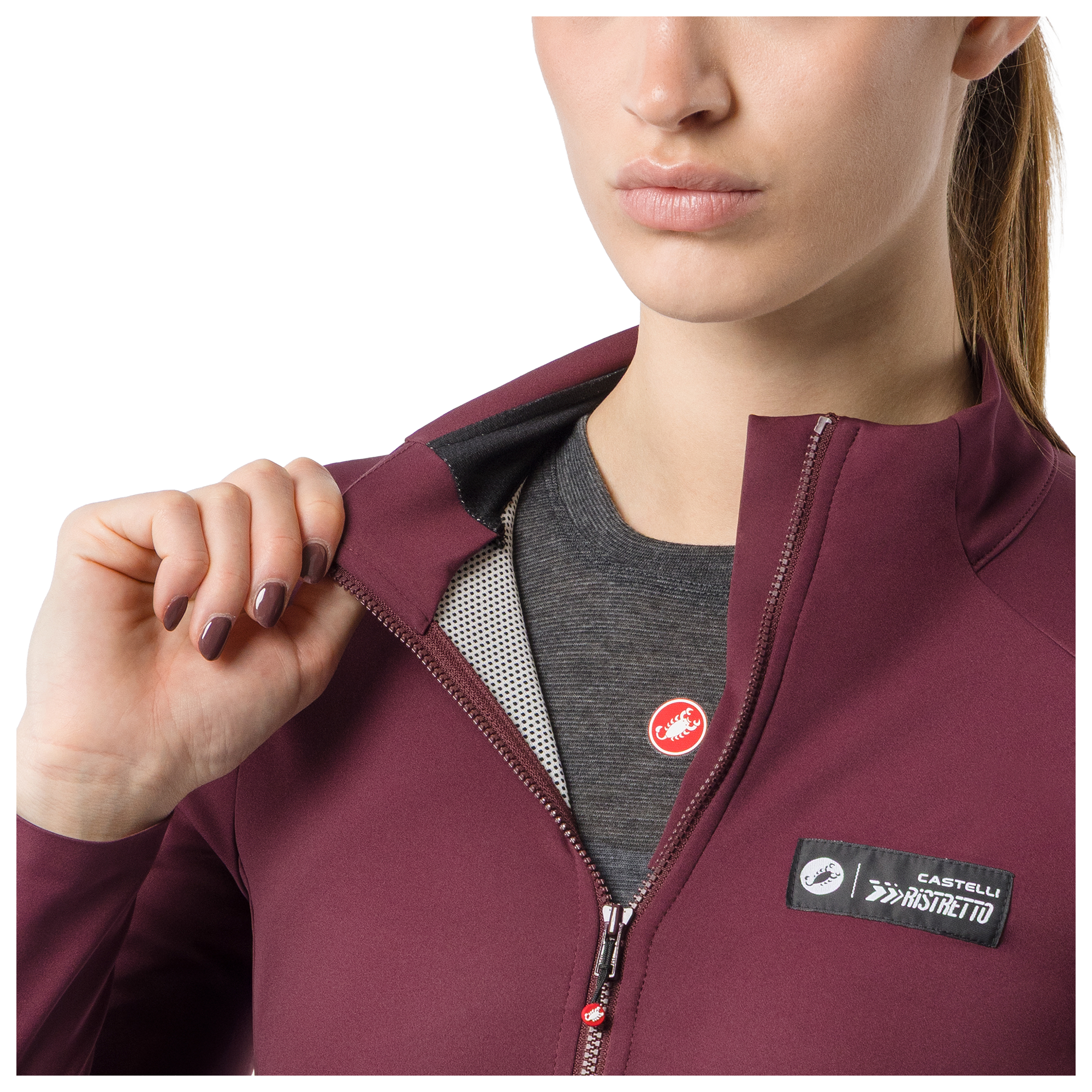 Castelli Light Jacket Sweetspot femme bordeaux