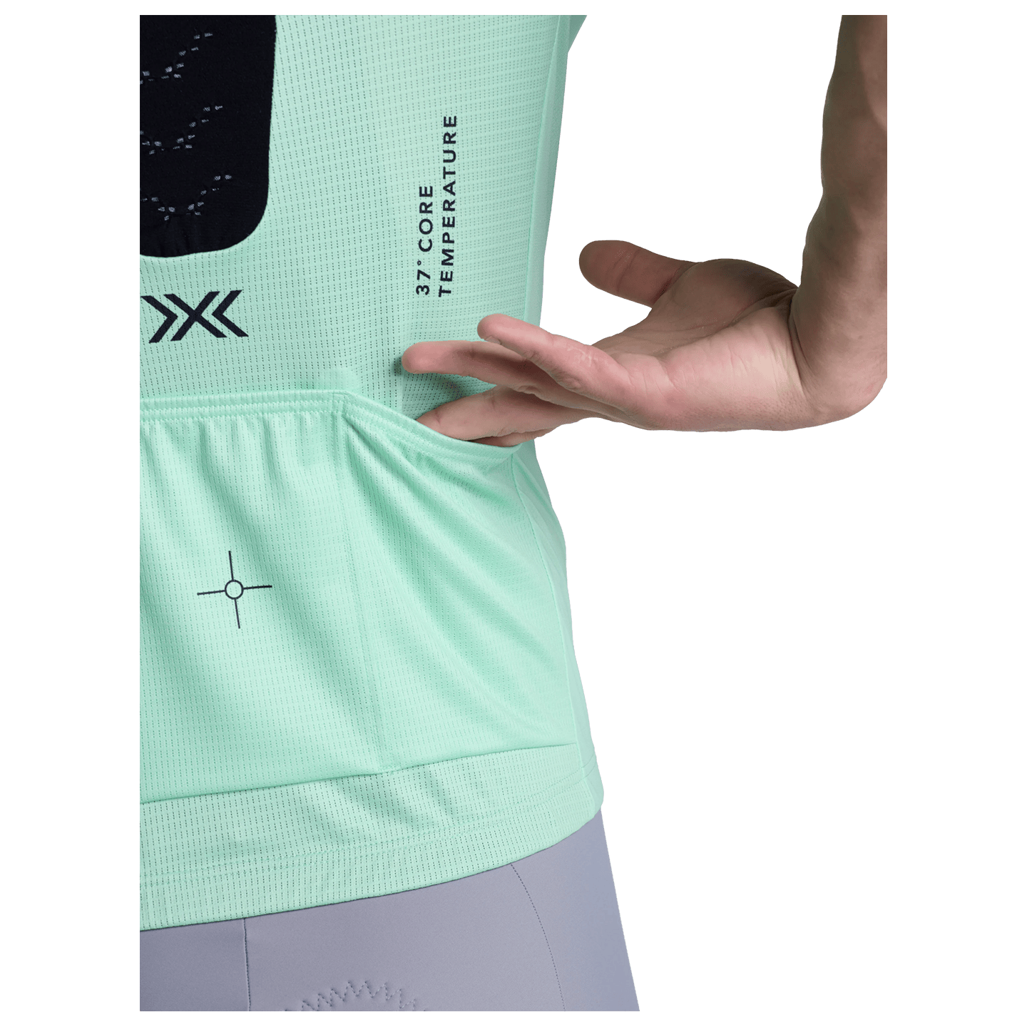 X-Bionic fietsshirt met korte mouwen Corefusion Ride groen, foto 5