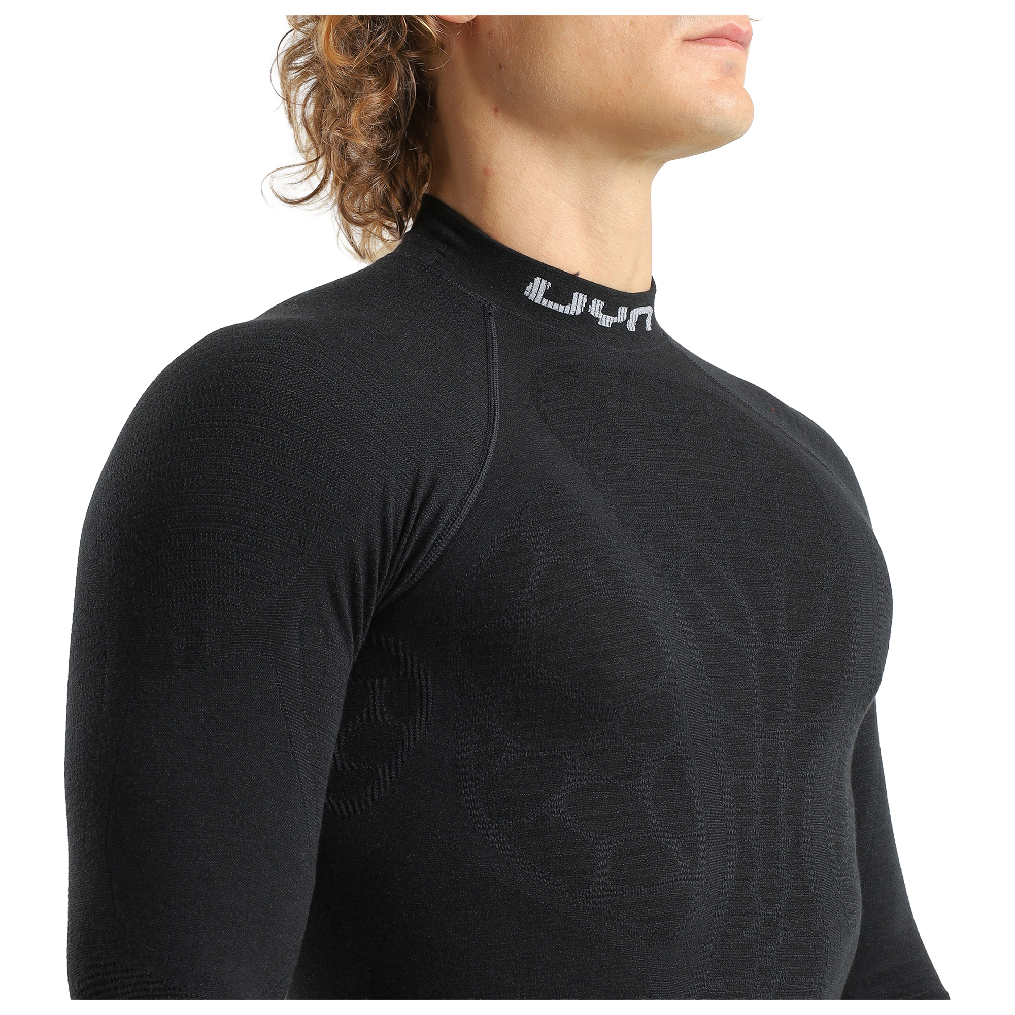 Uyn Maillot de corps manches longues Elevatyon Biomorph Turtle Neck noir
