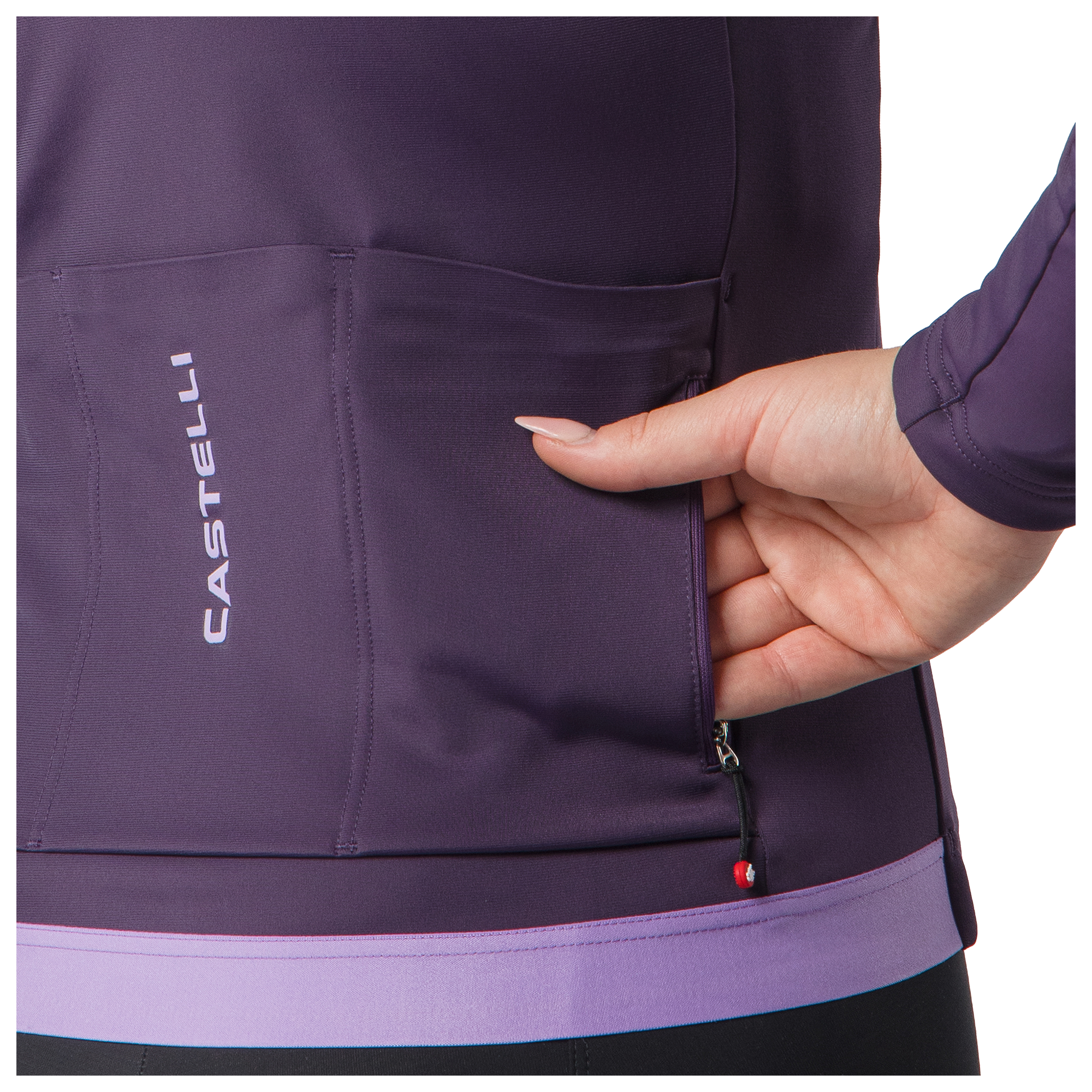 Castelli Maillot manches longues femme  Espresso Thermal 2 lilas