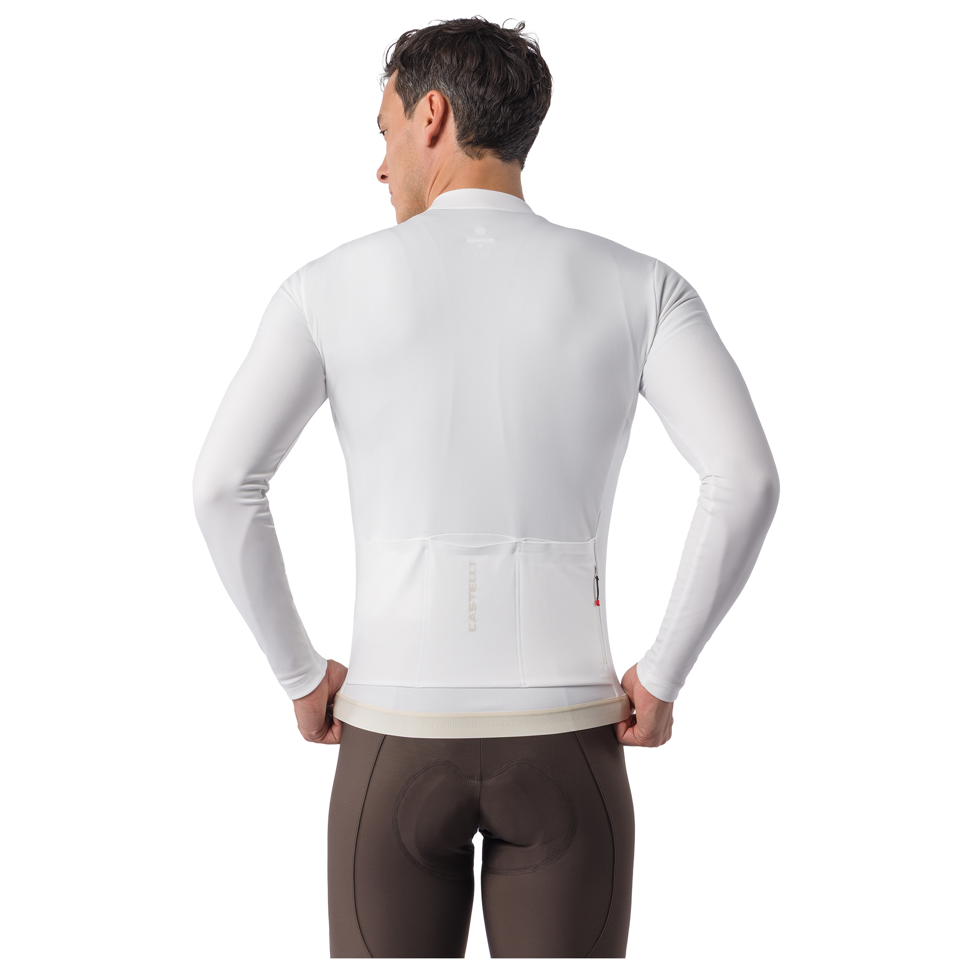 Castelli Langarmtrikot Espresso Thermal 2 weiß