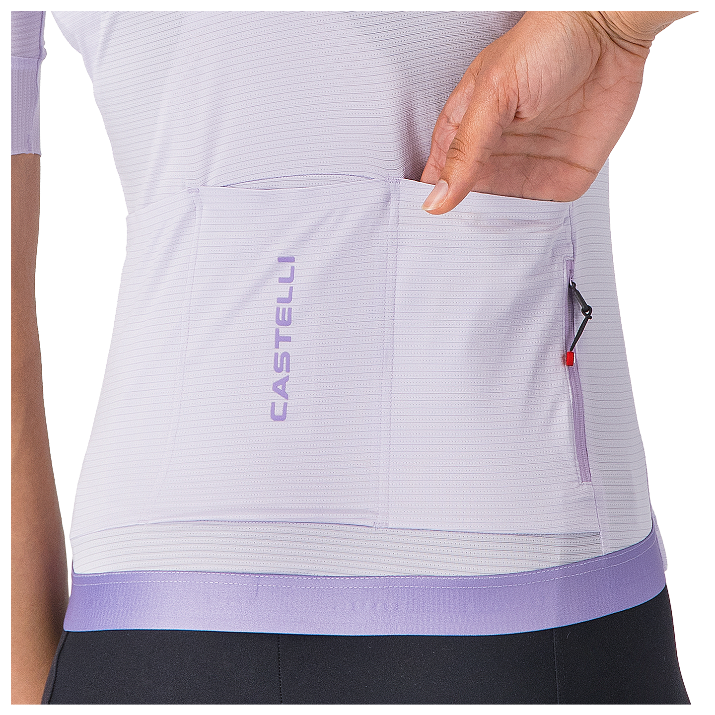 Castelli Damesfietsshirt met korte mouwen Espresso 2 wit, foto 5
