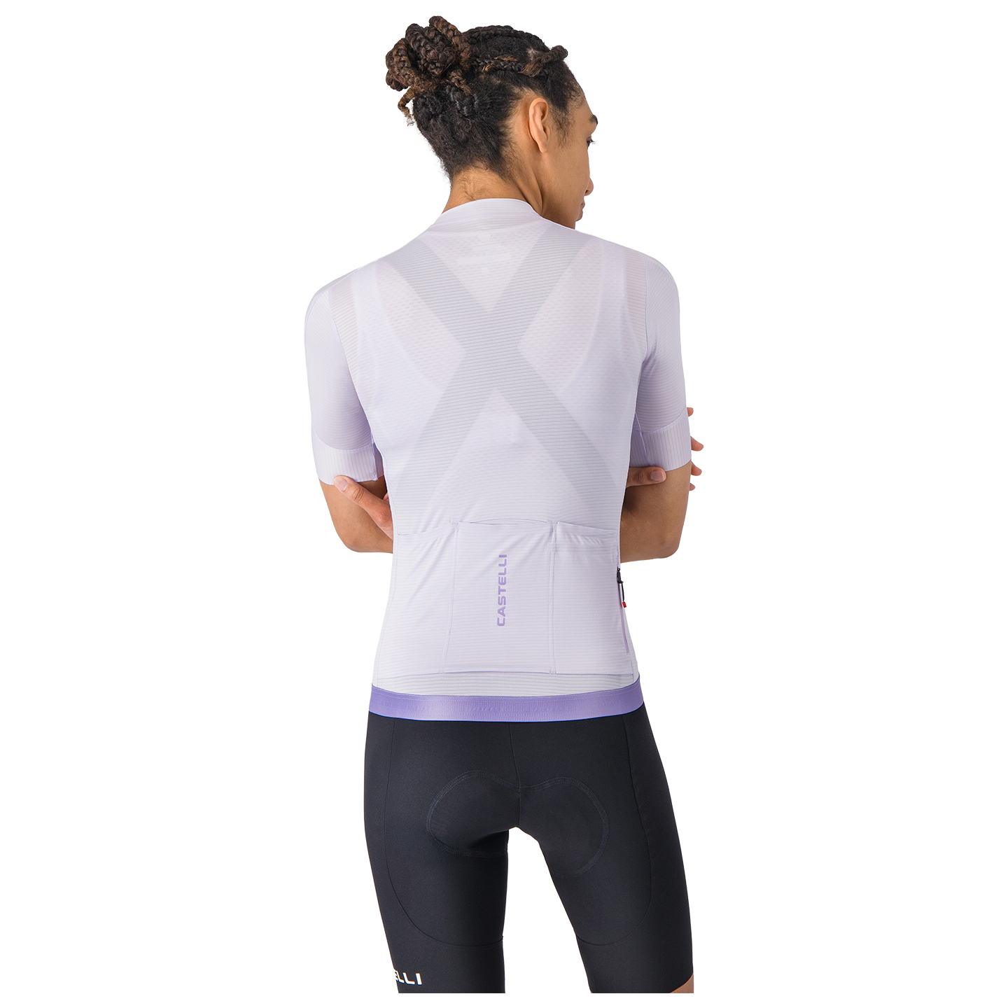 Castelli Damesfietsshirt met korte mouwen Espresso 2 wit, foto 2