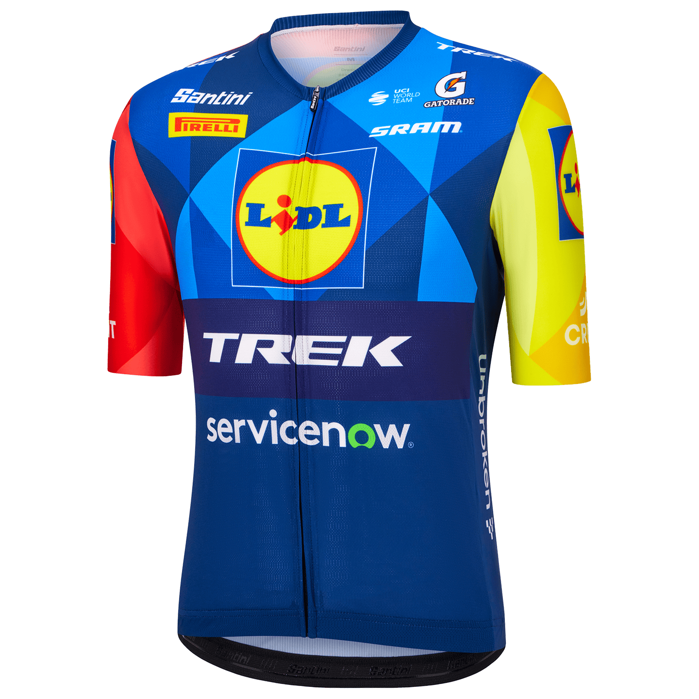 Santini LIDL-TREK Shirt met korte mouwen 2026 blauw, foto 3
