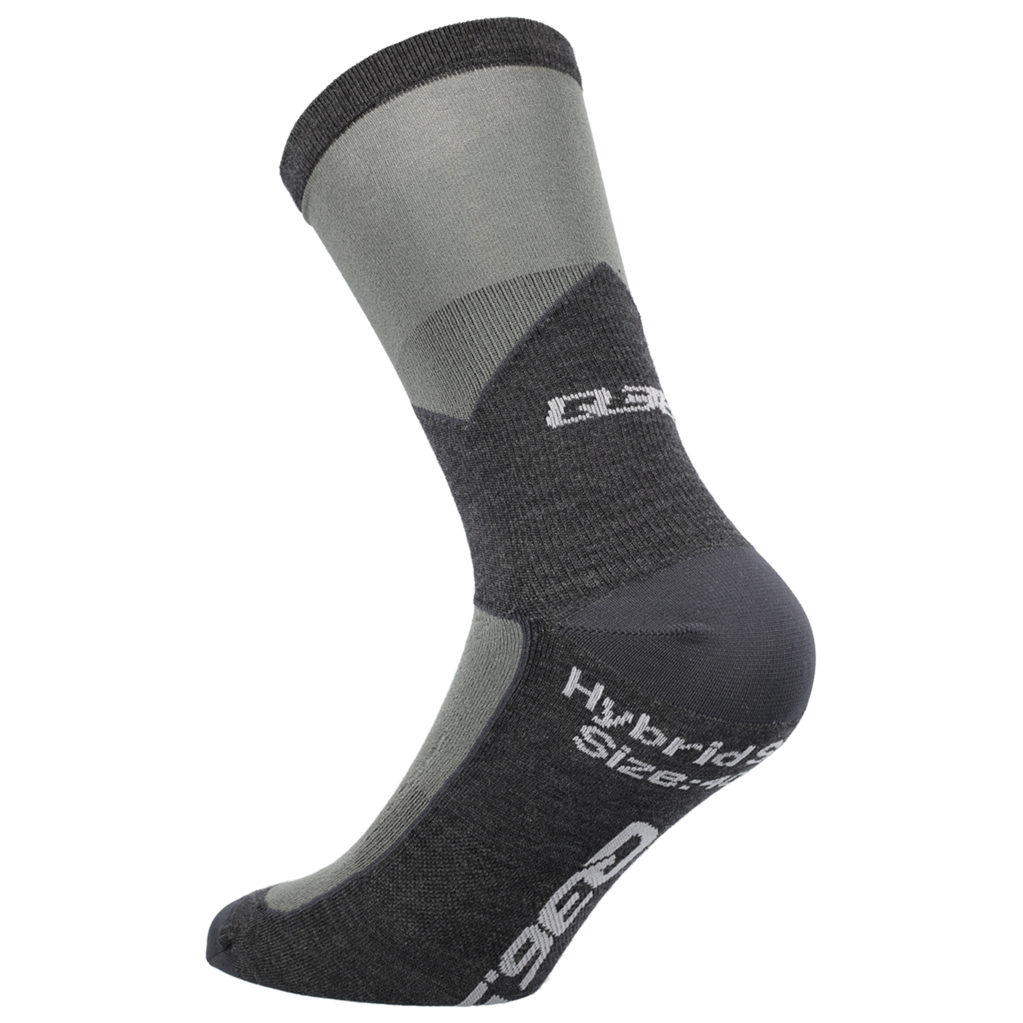 Q36.5 Zimowe skarpety rowerowe  Hybrid ciemnoszary
