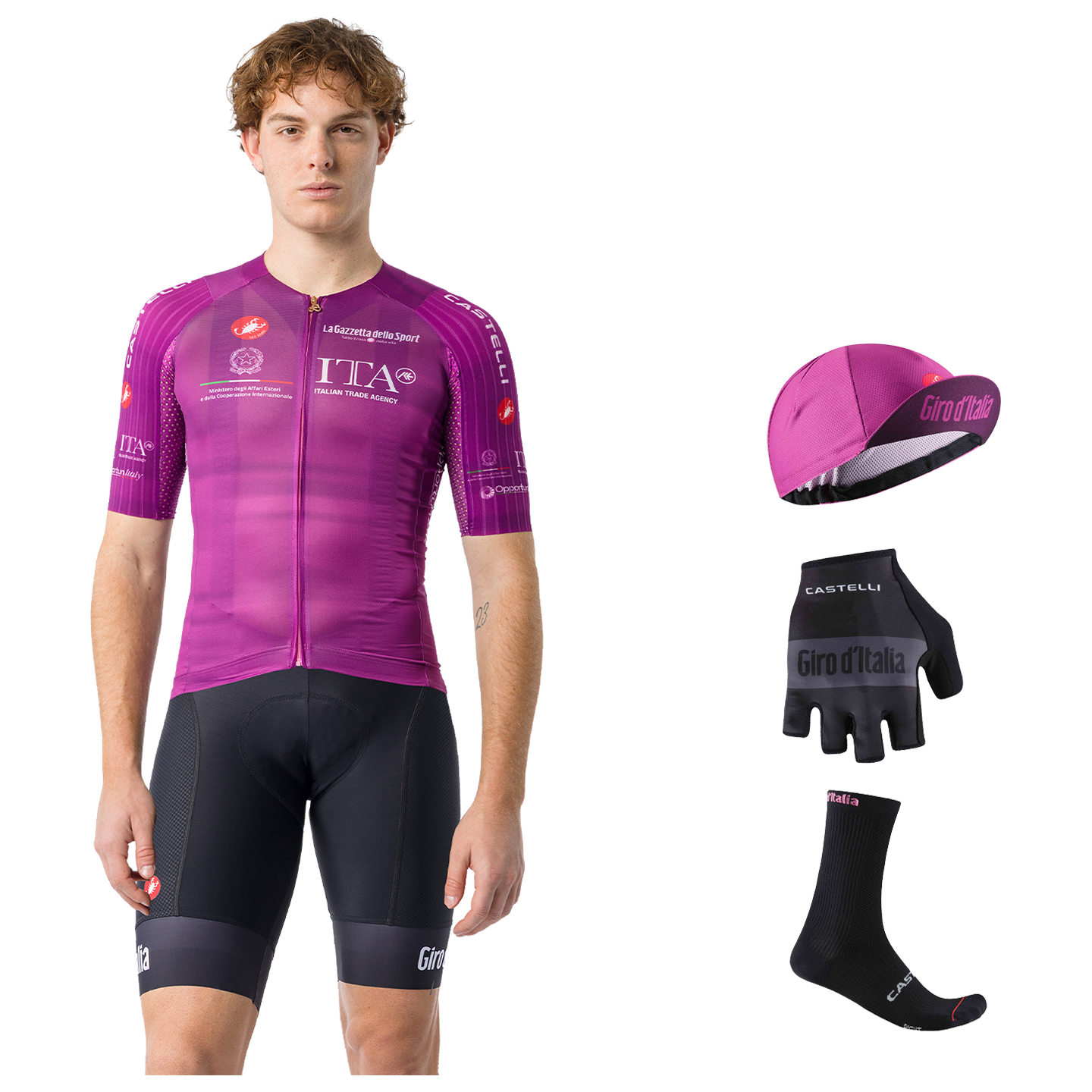 GIRO D'ITALIA Ciclamino Race 26 Maxi-Set (5 pieces)