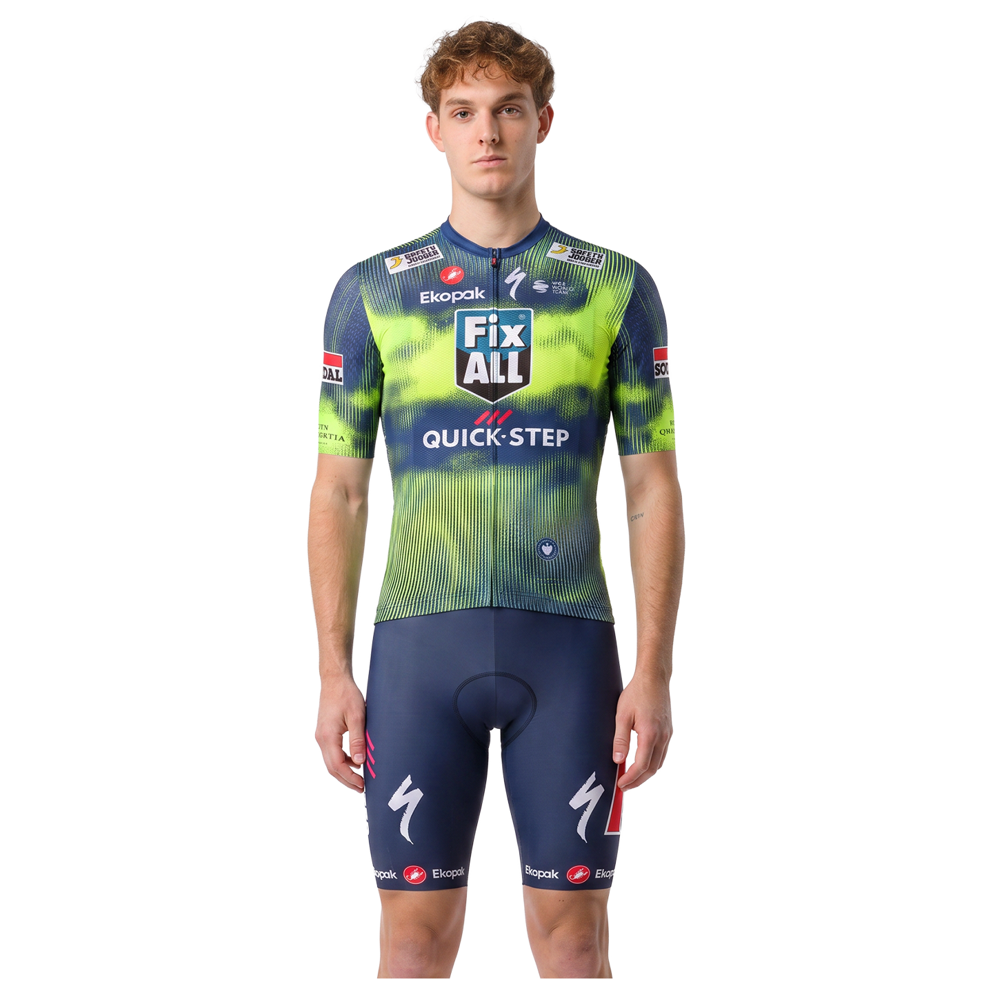 Castelli Set (2 Teile) SOUDAL QUICK-STEP  Tour Britain 2026 blau/neongrün
