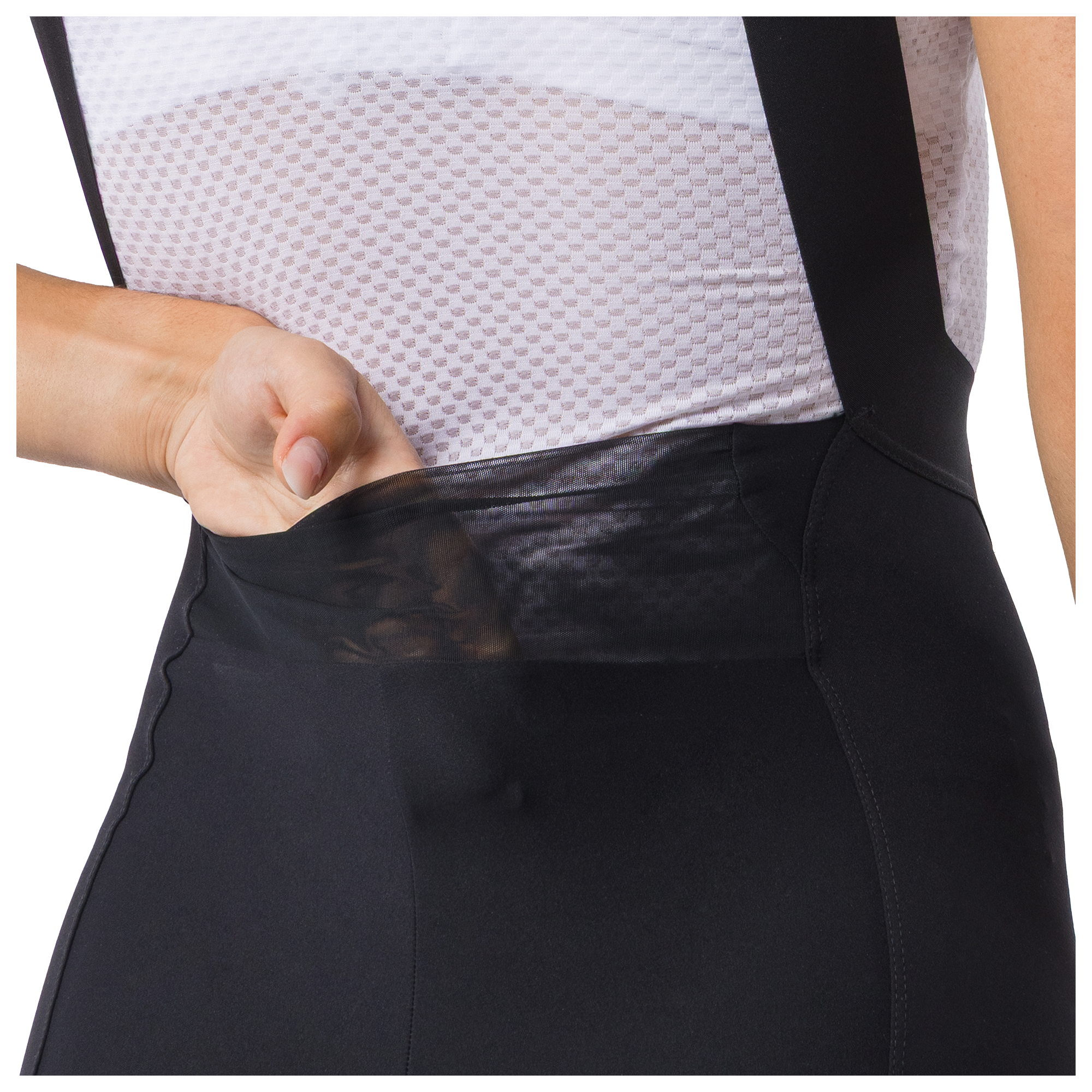 Castelli Cuissard long à bretelles femme  Espresso TRNSTN noir