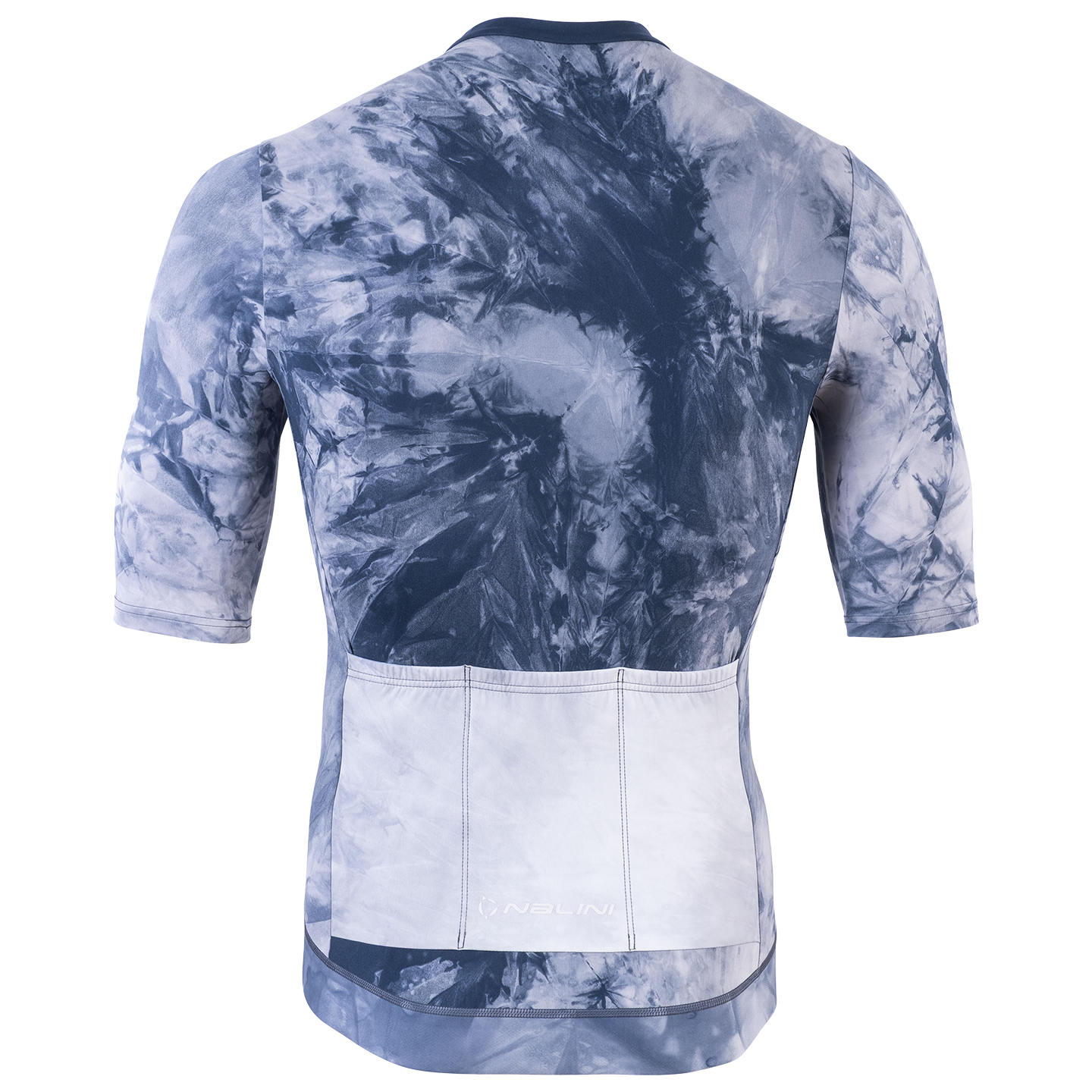 Nalini fietsshirt met korte mouwen Tie Dye blauw, foto 2