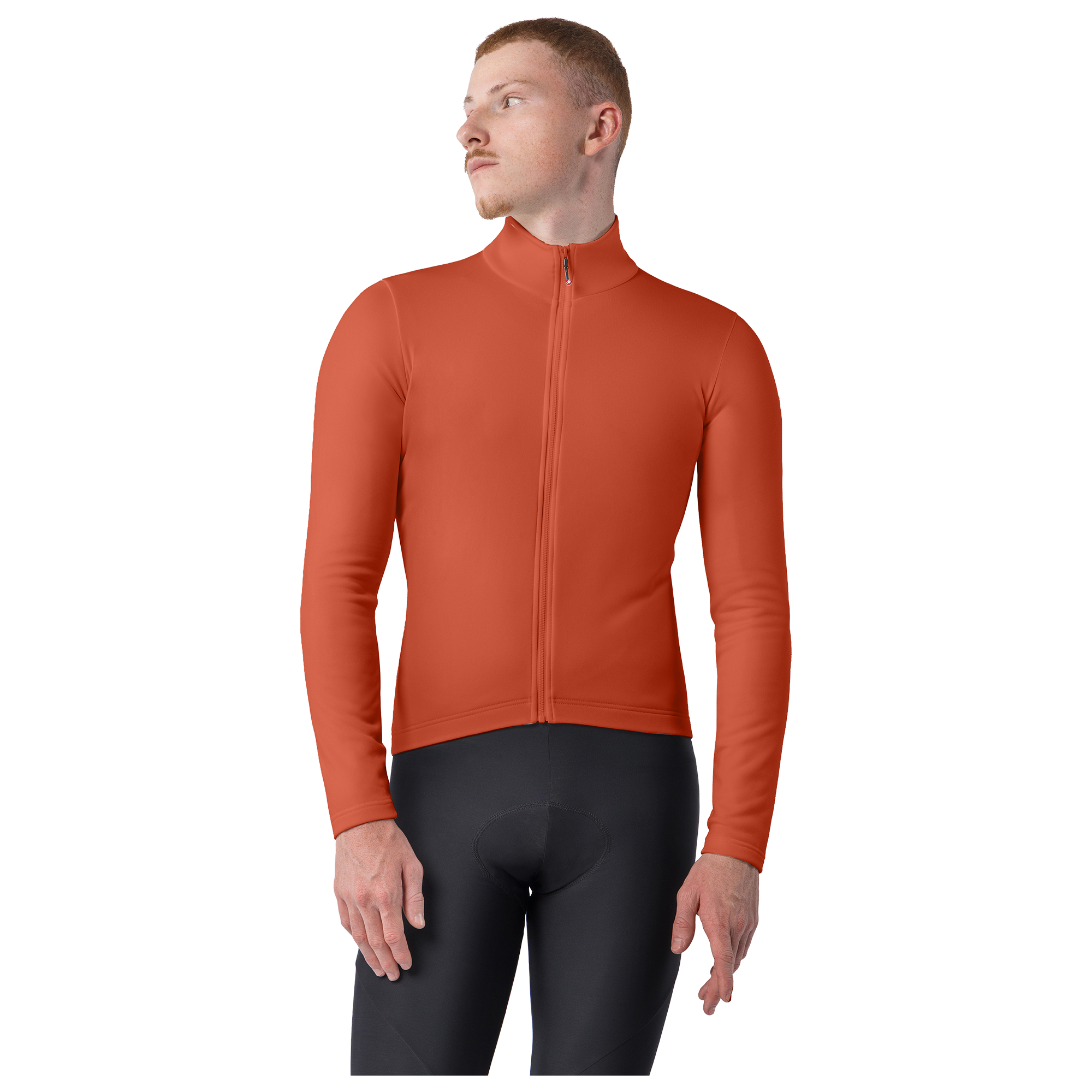 Castelli Long Sleeve Jersey Competizione Thermal orange/red