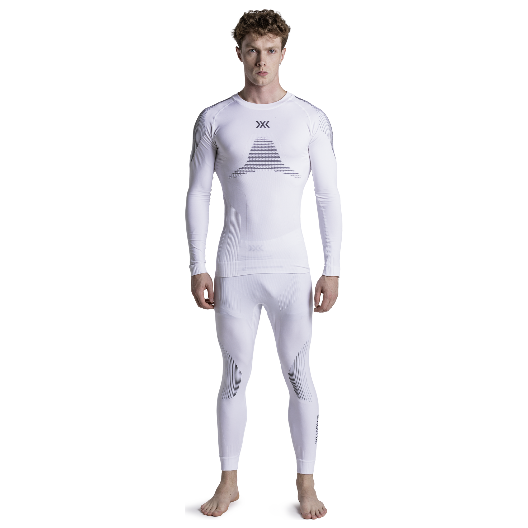 X-Bionic Camiseta interior de ciclismo de manga larga  Invent blanco