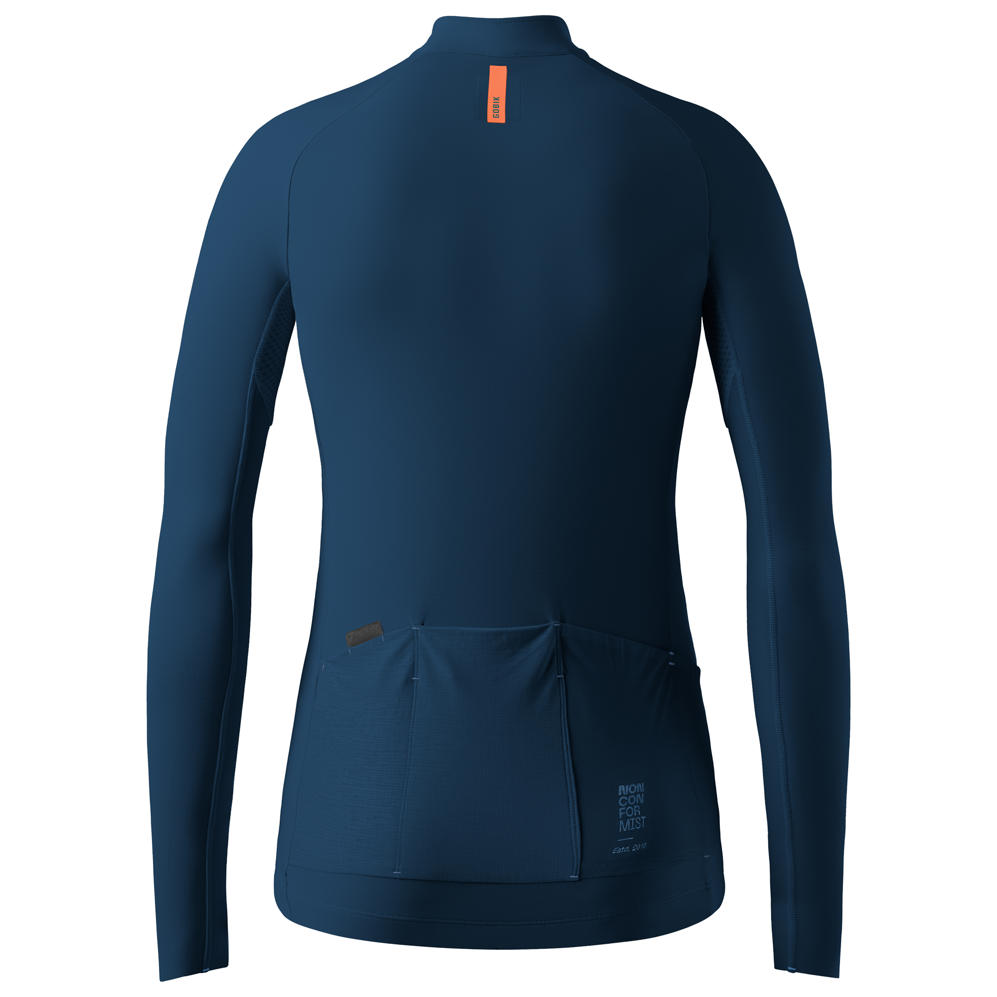Gobik Maillot manches longues femme  Pacer Solid 2.0 bleu