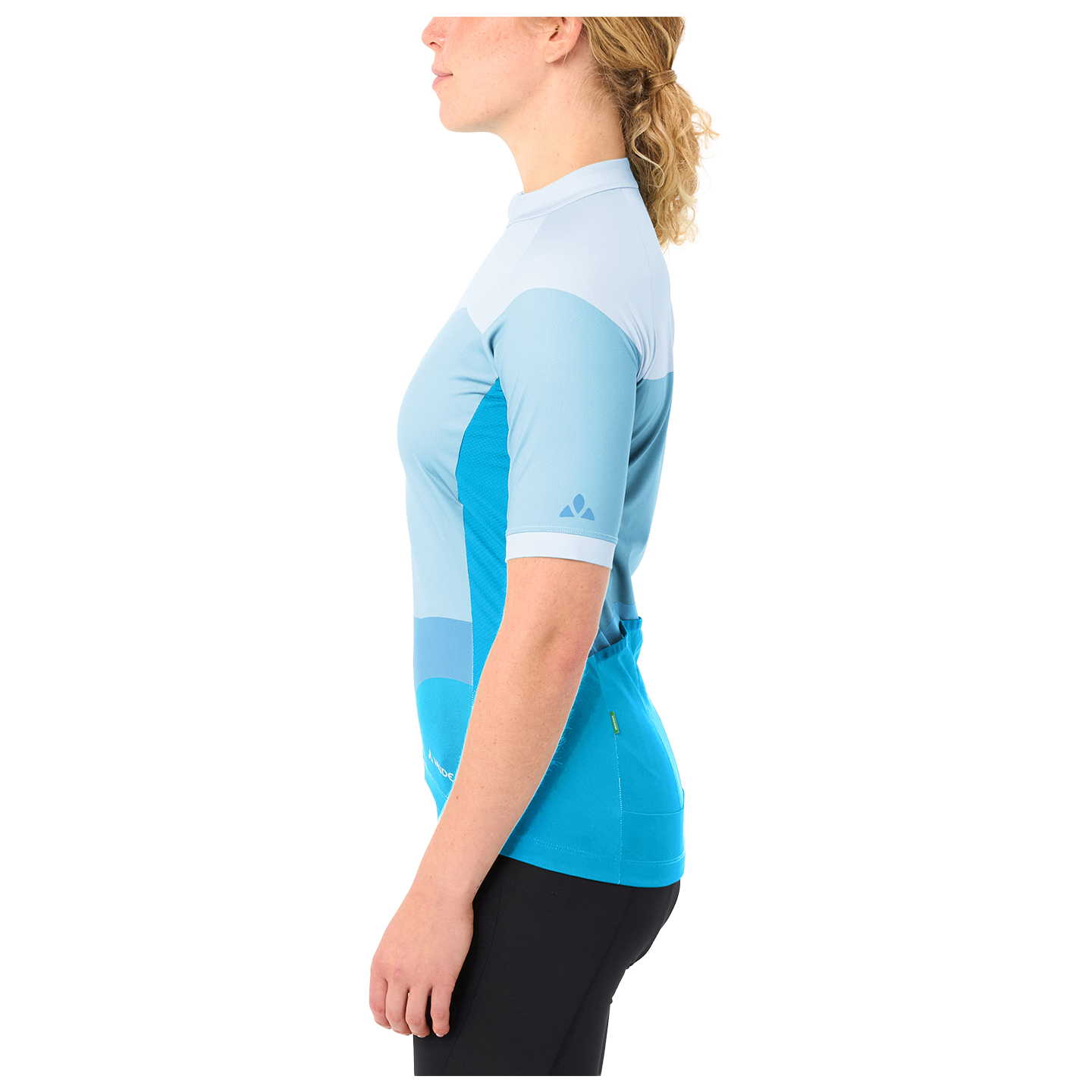 Vaude Damesfietsshirt Posta FZ III blauw, foto 5