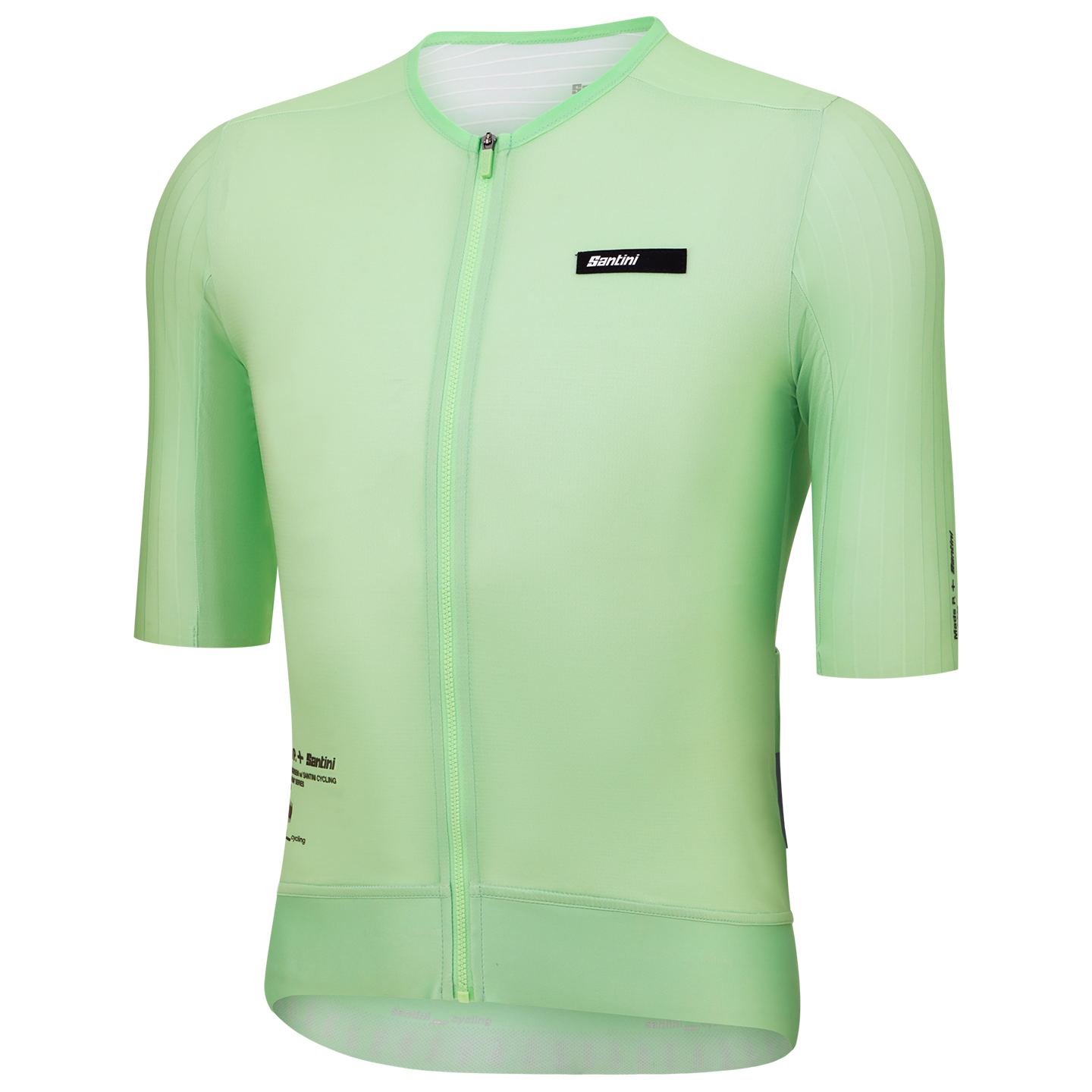 Santini Mads Pedersen Shirt met korte mouwen Race 2026 groen, foto 3