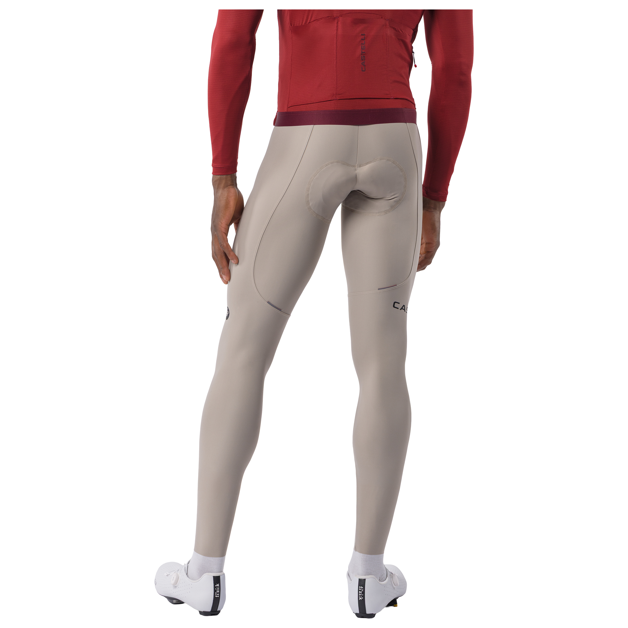 Castelli Cuissard long à bretelles  Espresso TRNSTN beige