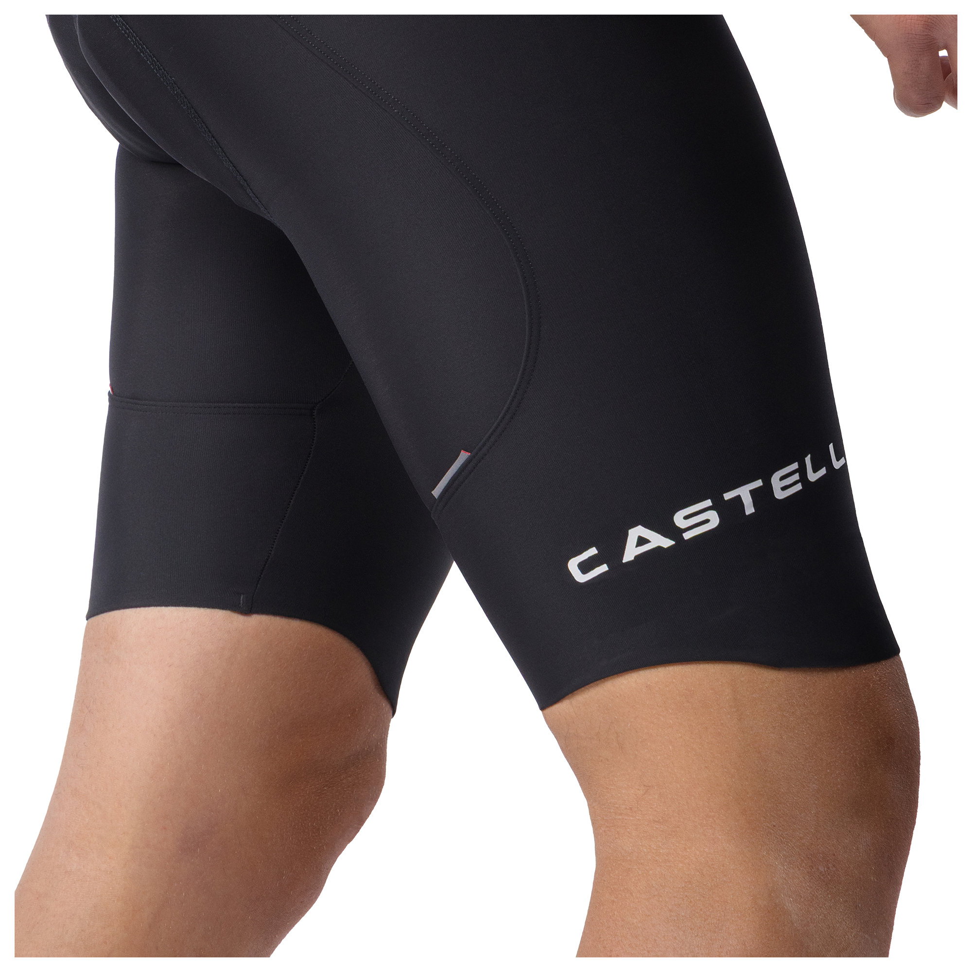 Castelli kurze Trägerhose Espresso Thermal schwarz