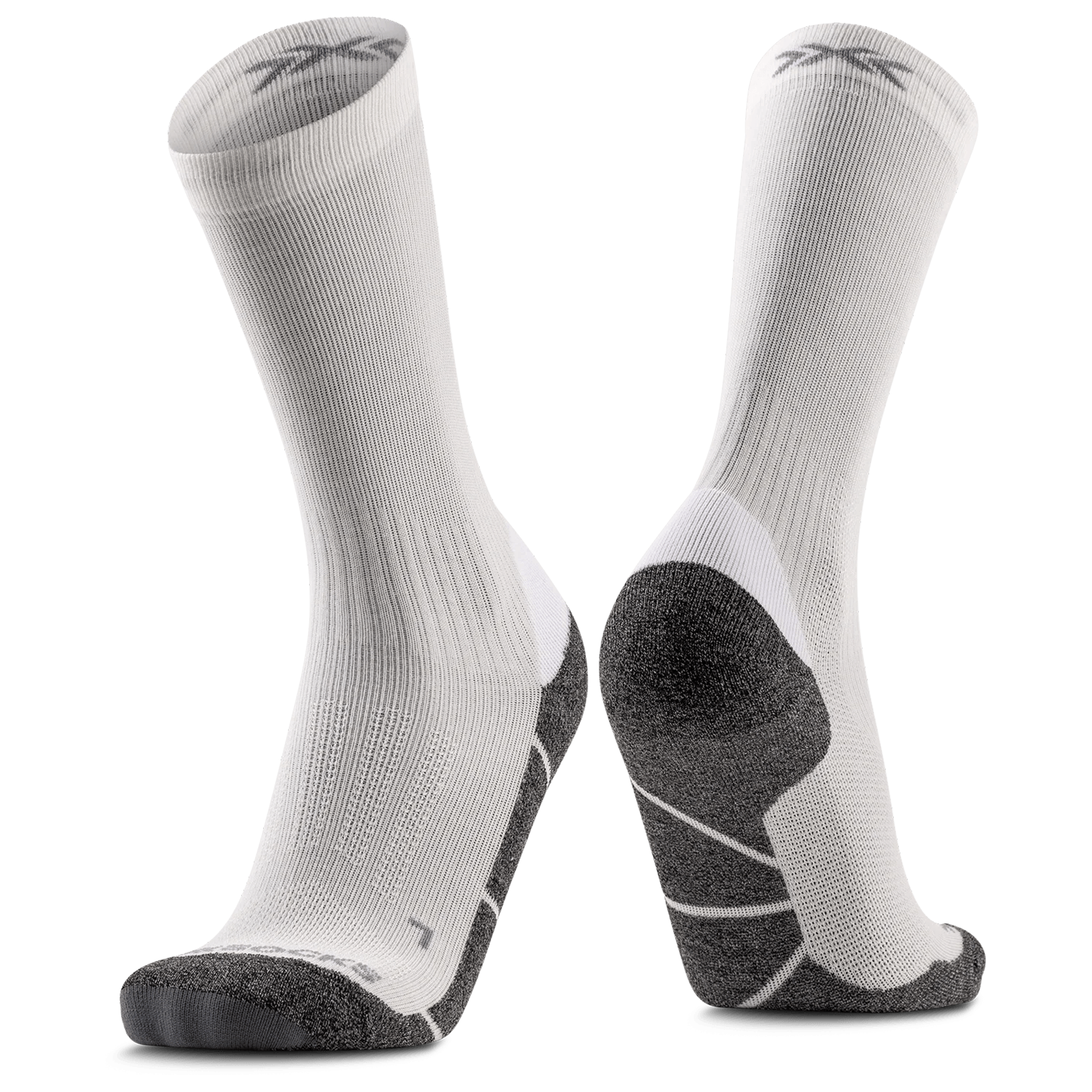 X-Bionic Calcetines de ciclismo X-SOCKS Core Natural Crew blanco/gris