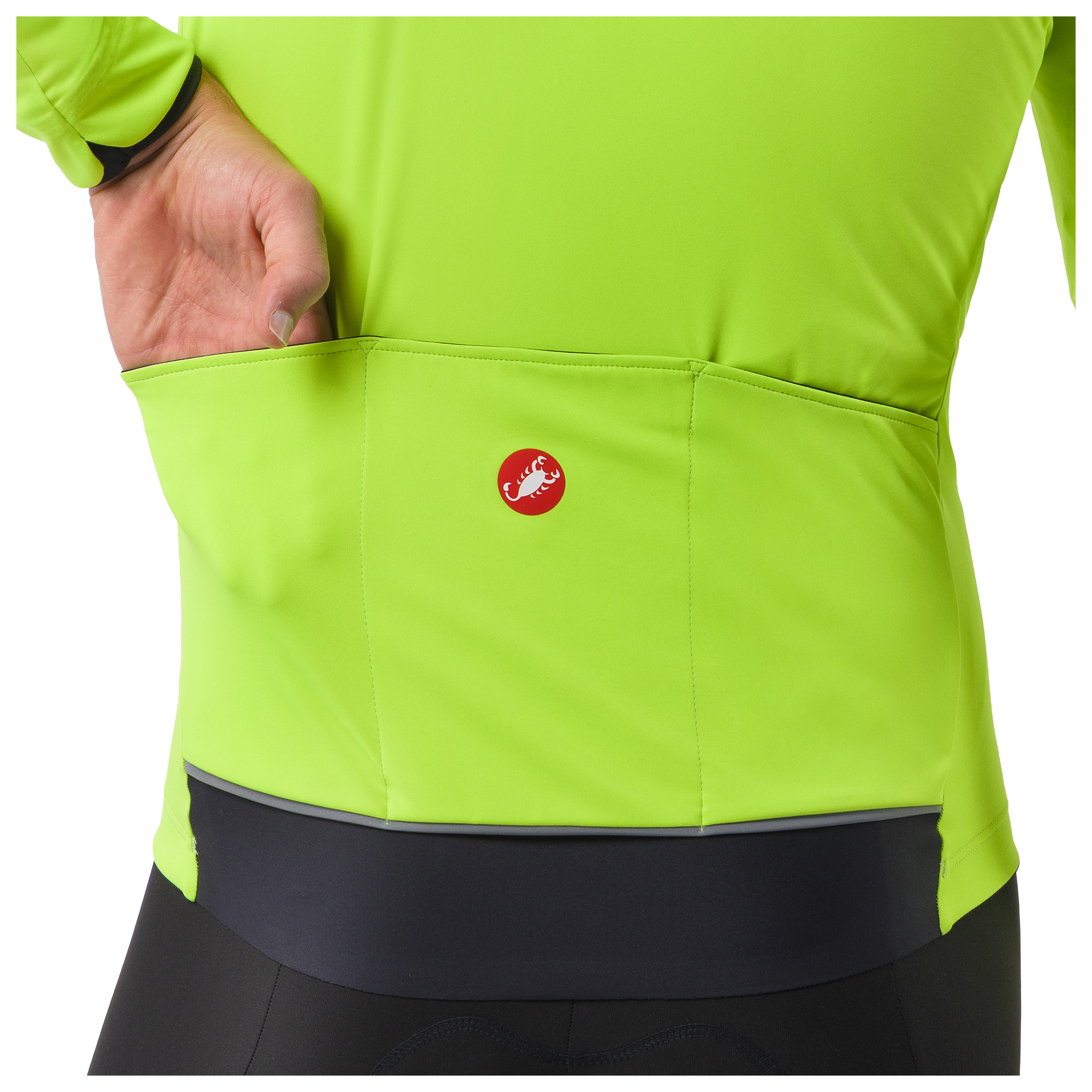 Castelli winterjas Alpha 150 neon geel