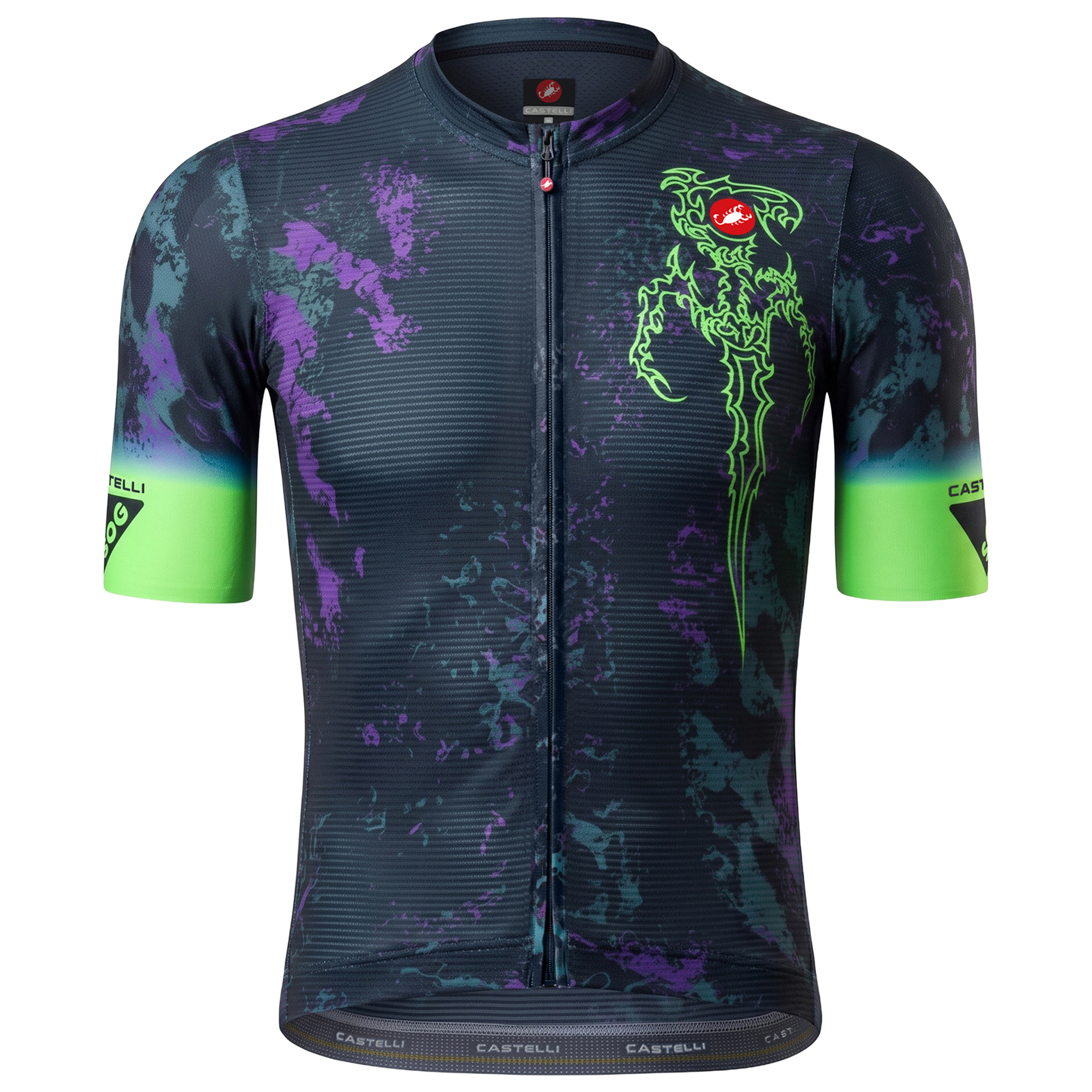 Castelli Short Sleeve Jersey Espresso 2 Spirit of Gravel blue/green