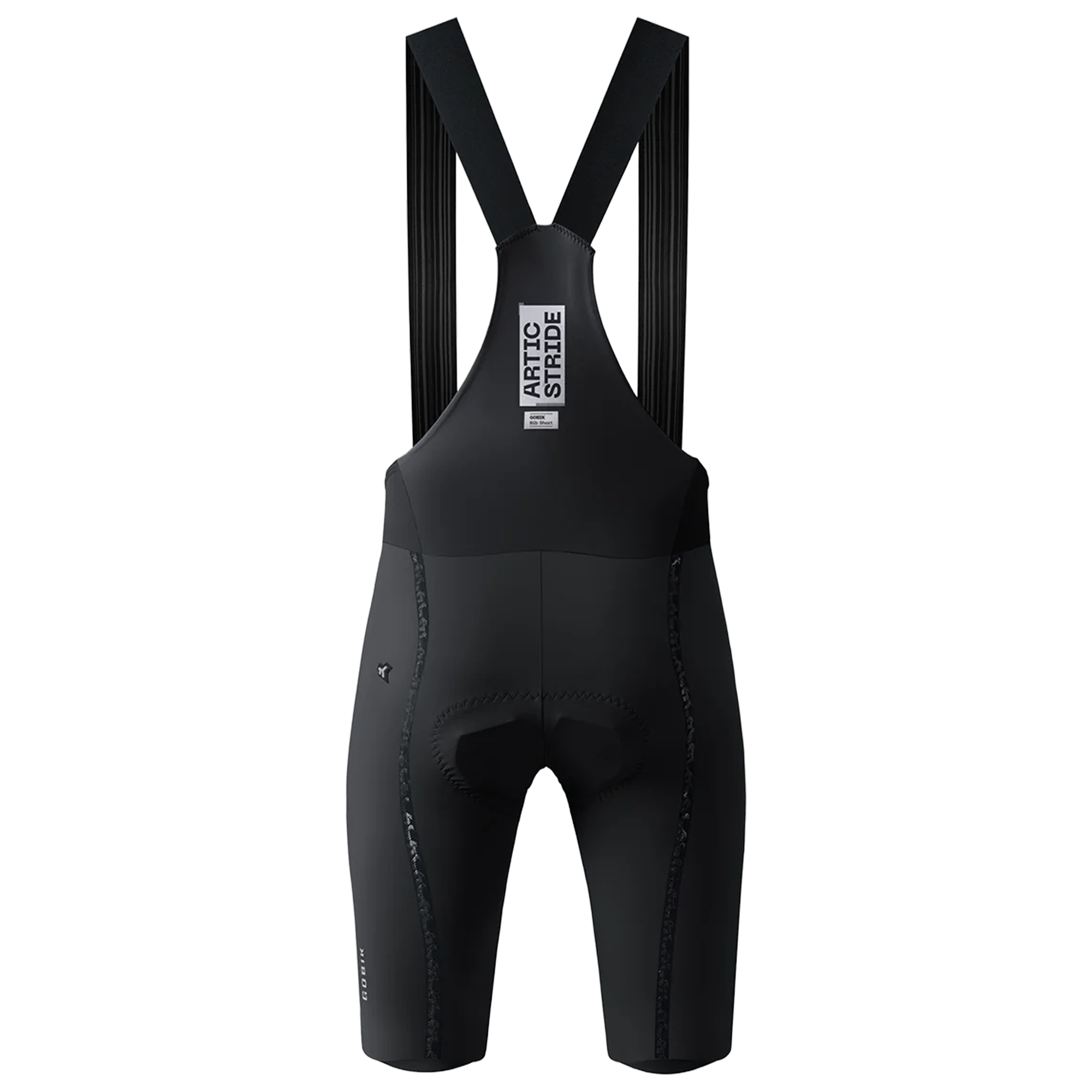 Gobik Korte koersbroek met bretels Artic Stride zwart