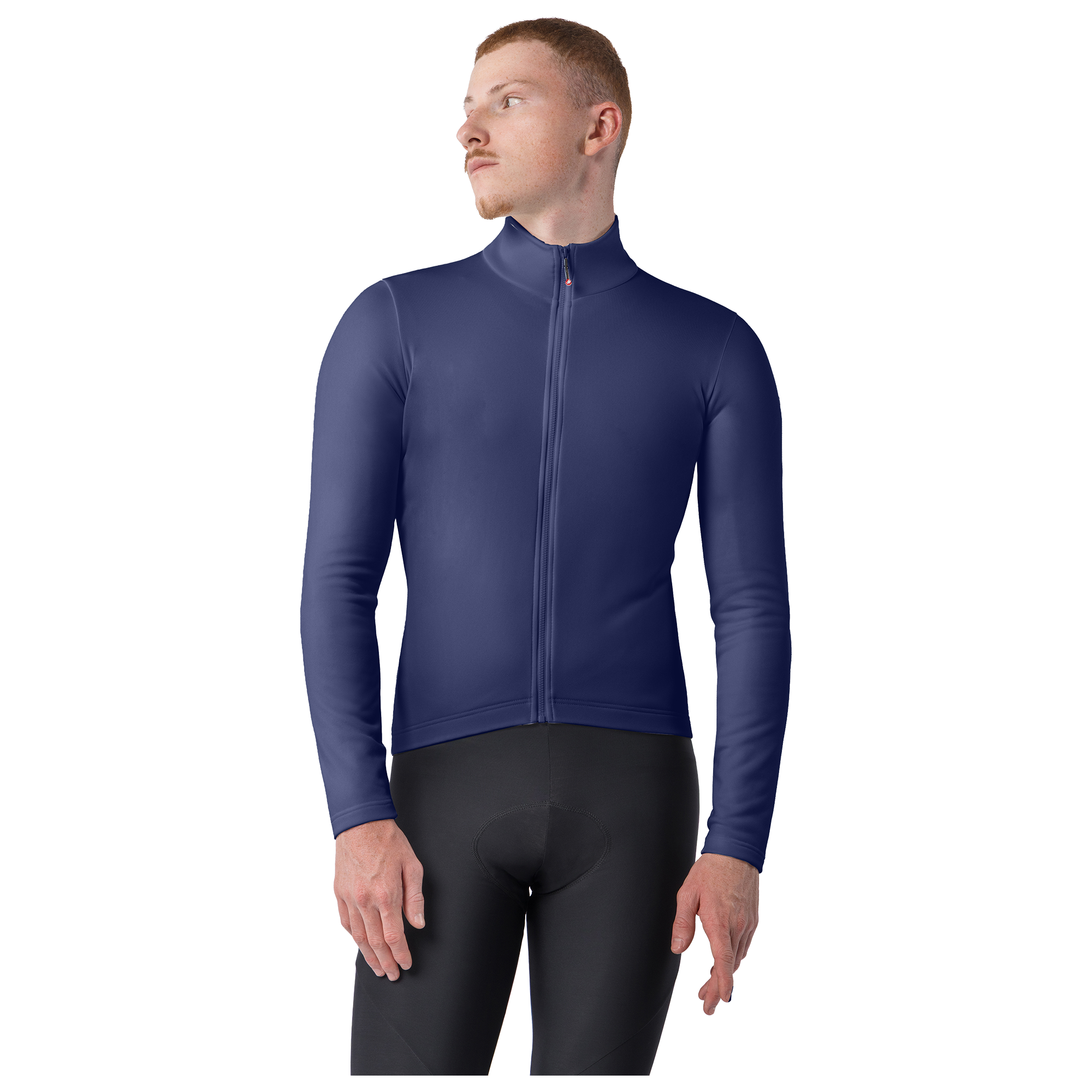 Castelli Langarmtrikot Competizione Thermal blau