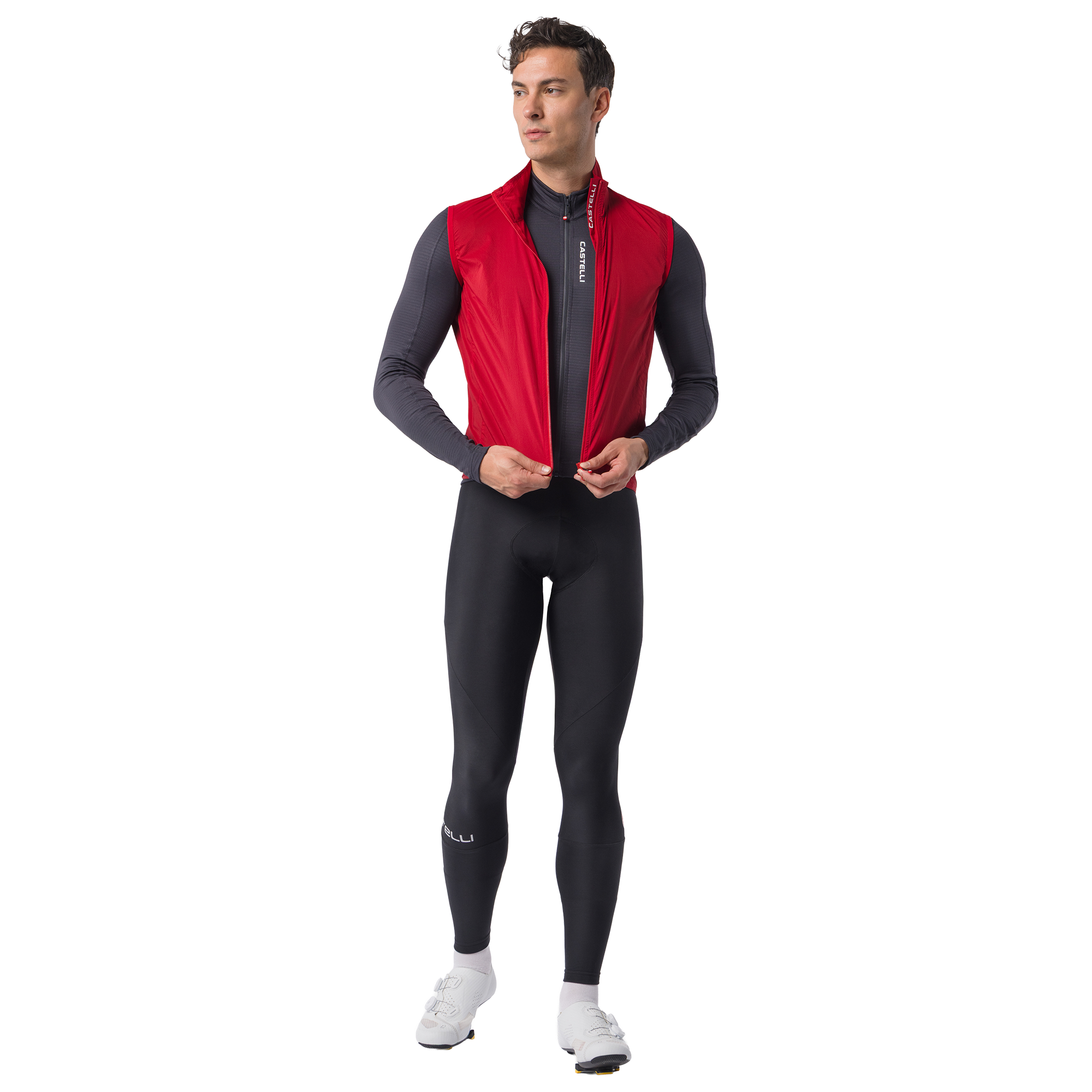 Castelli windvest Transition rood