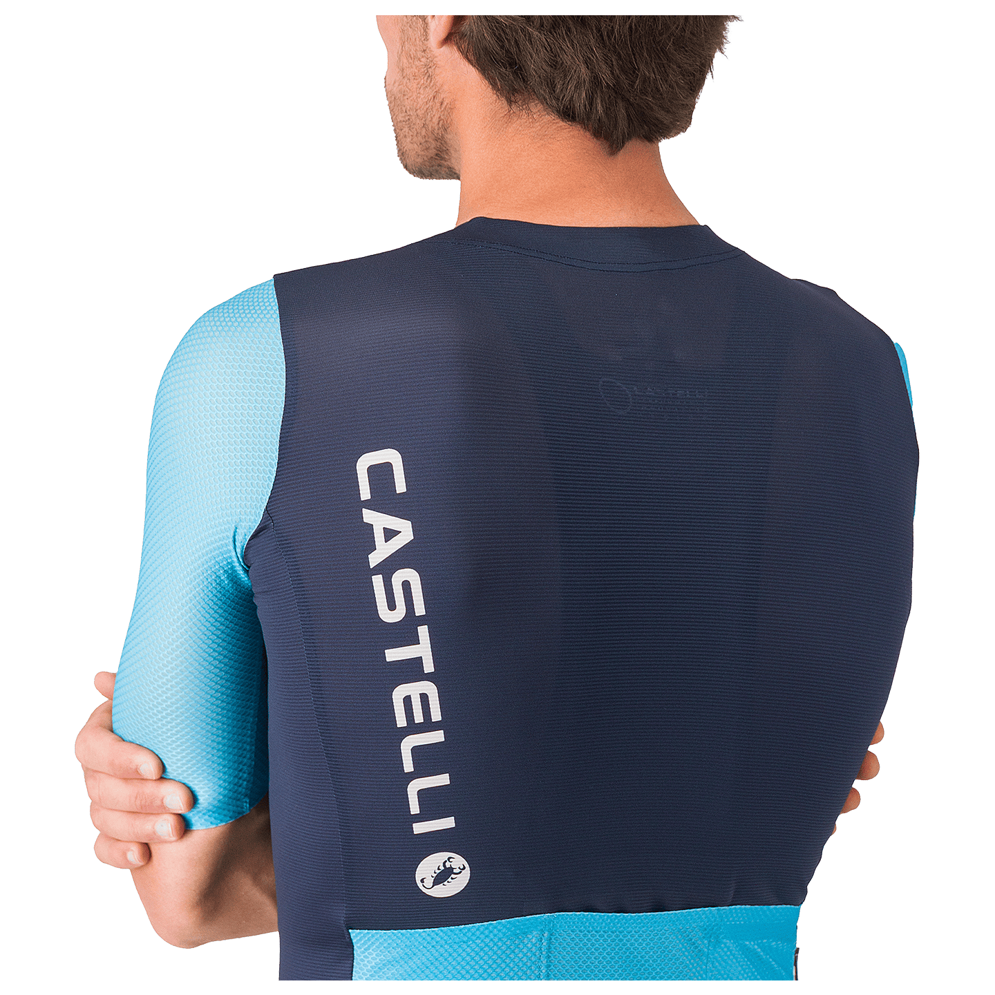 Castelli fietsshirt met korte mouwen Corretto blauw, foto 5