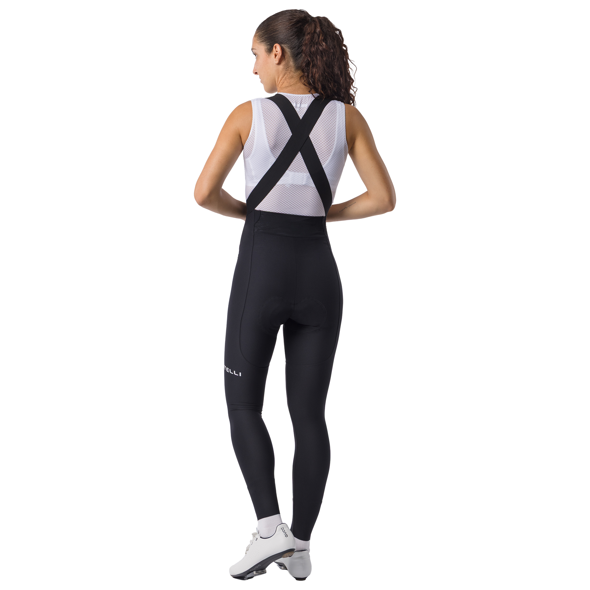 Castelli Cuissard long à bretelles femme  Espresso TRNSTN noir