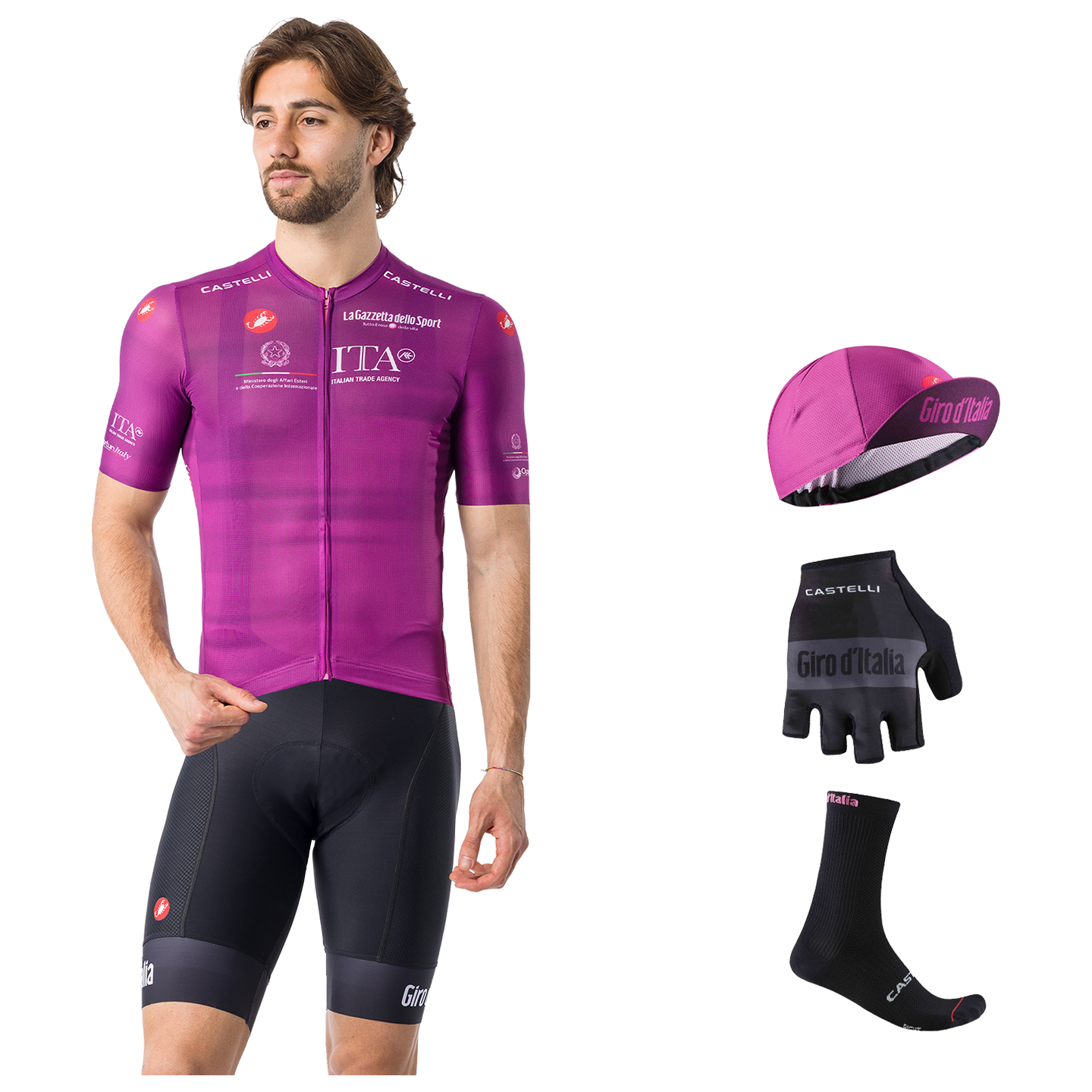 GIRO D'ITALIA Maglia Ciclamino 26 Maxi-Set (5 stukken)