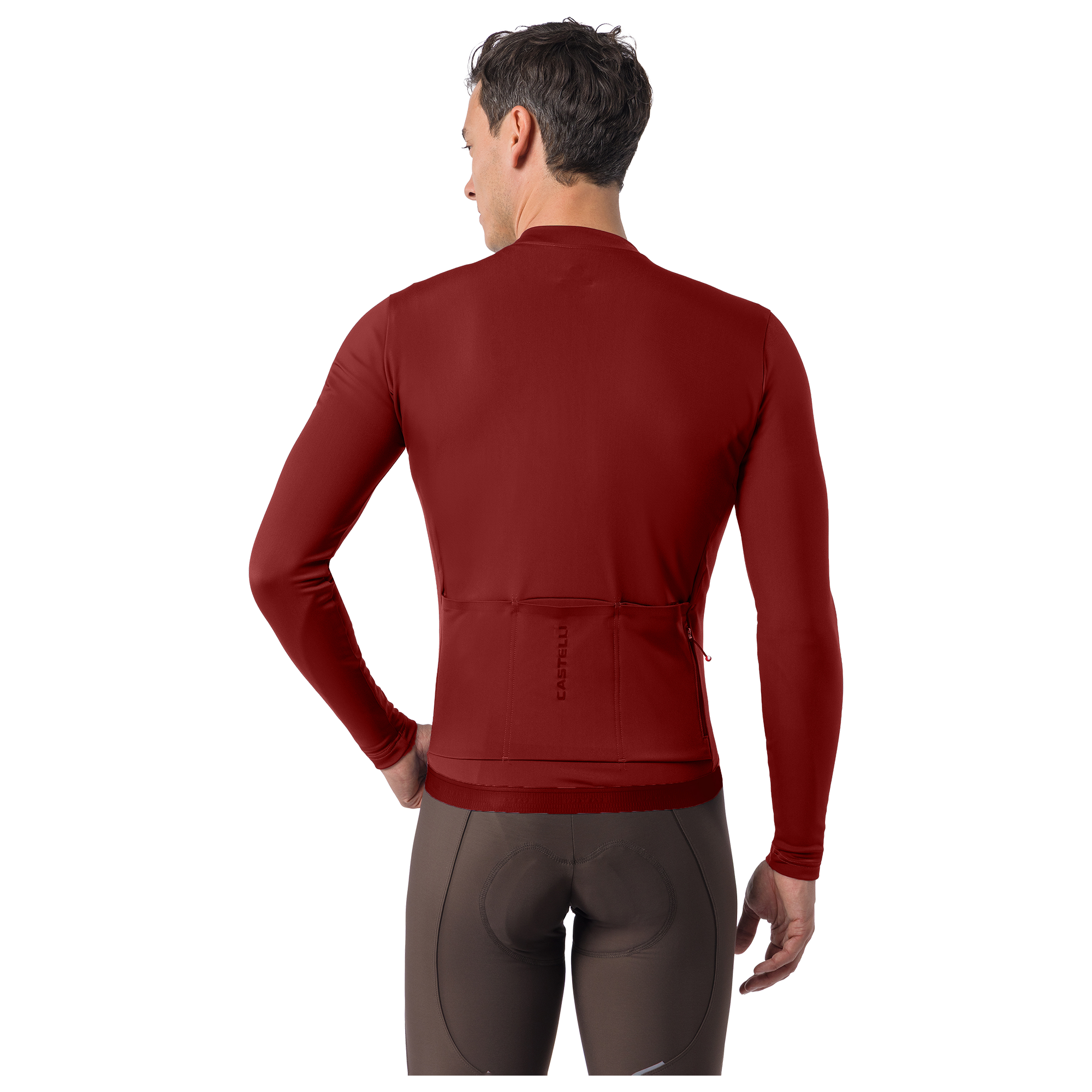 Castelli Maillot de manga larga  Espresso Thermal 2 rojo
