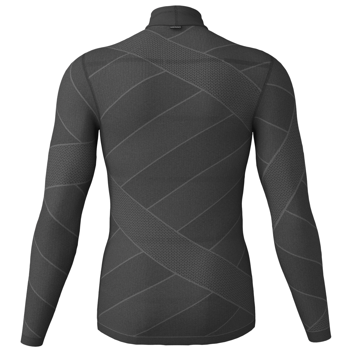 Löffler Maglia intima da ciclismo a maniche lunghe  Transtex Merino 260 Turtleneck nero/grigio