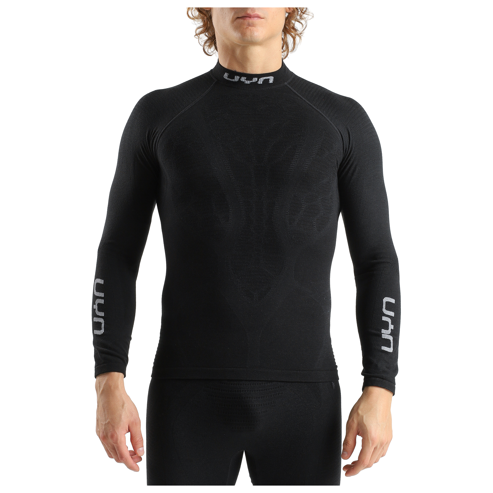 Uyn Maillot de corps manches longues Elevatyon Biomorph Turtle Neck noir