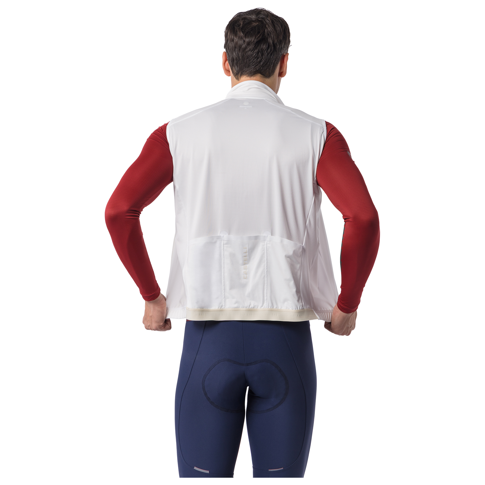 Castelli Gilet antivento  Espresso 2 bianco