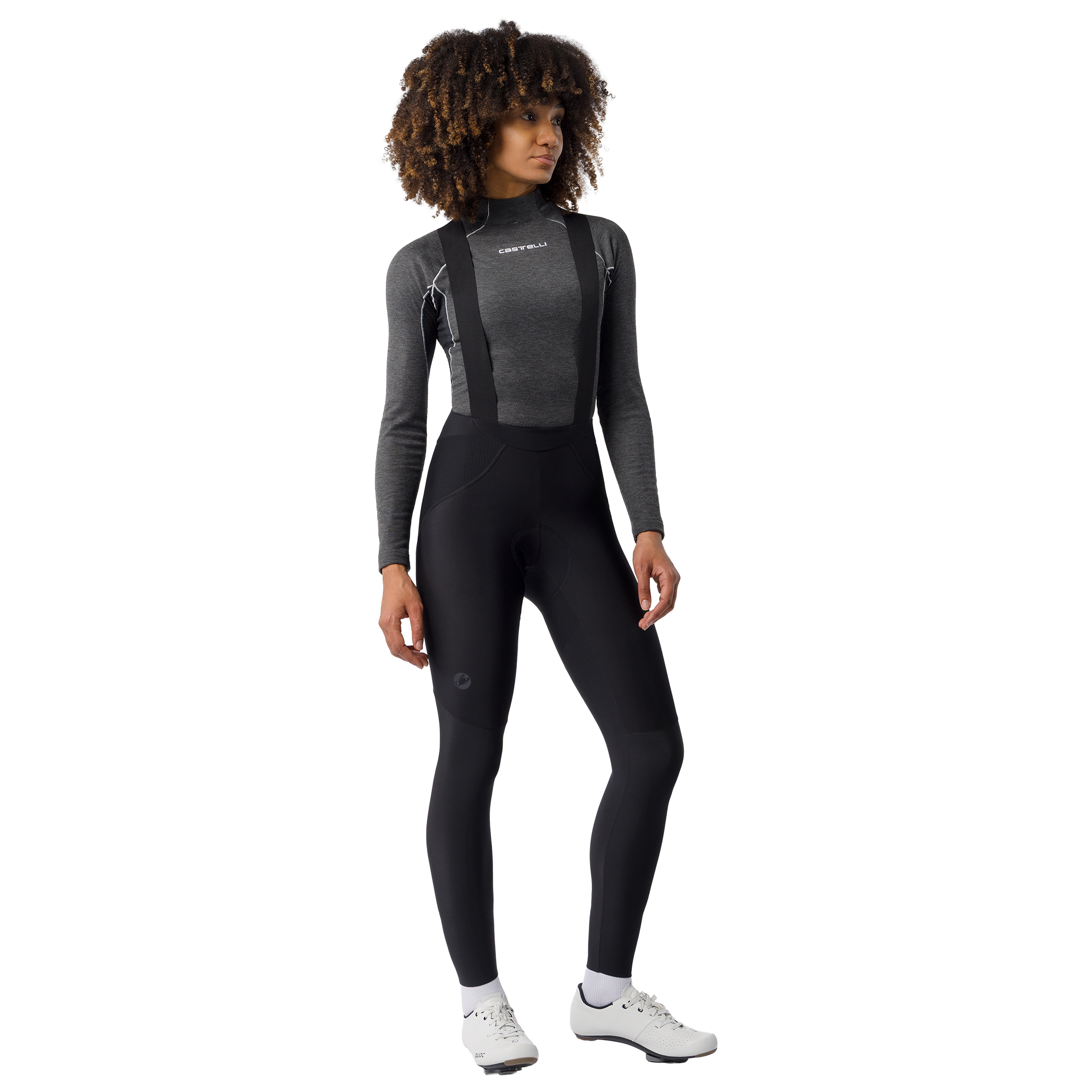 Castelli Cuissard long à bretelles femme  Competizione noir
