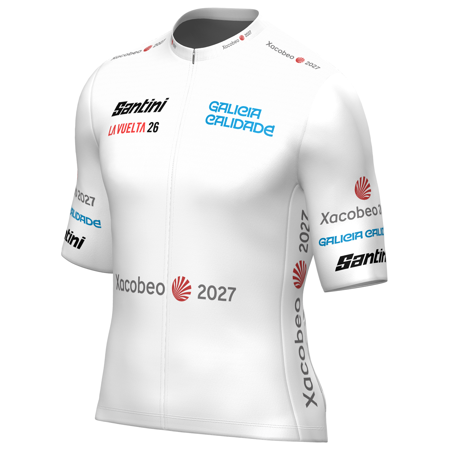 Santini LA VUELTA Koszulka z krótkim rękawem Best young rider 2026 biały