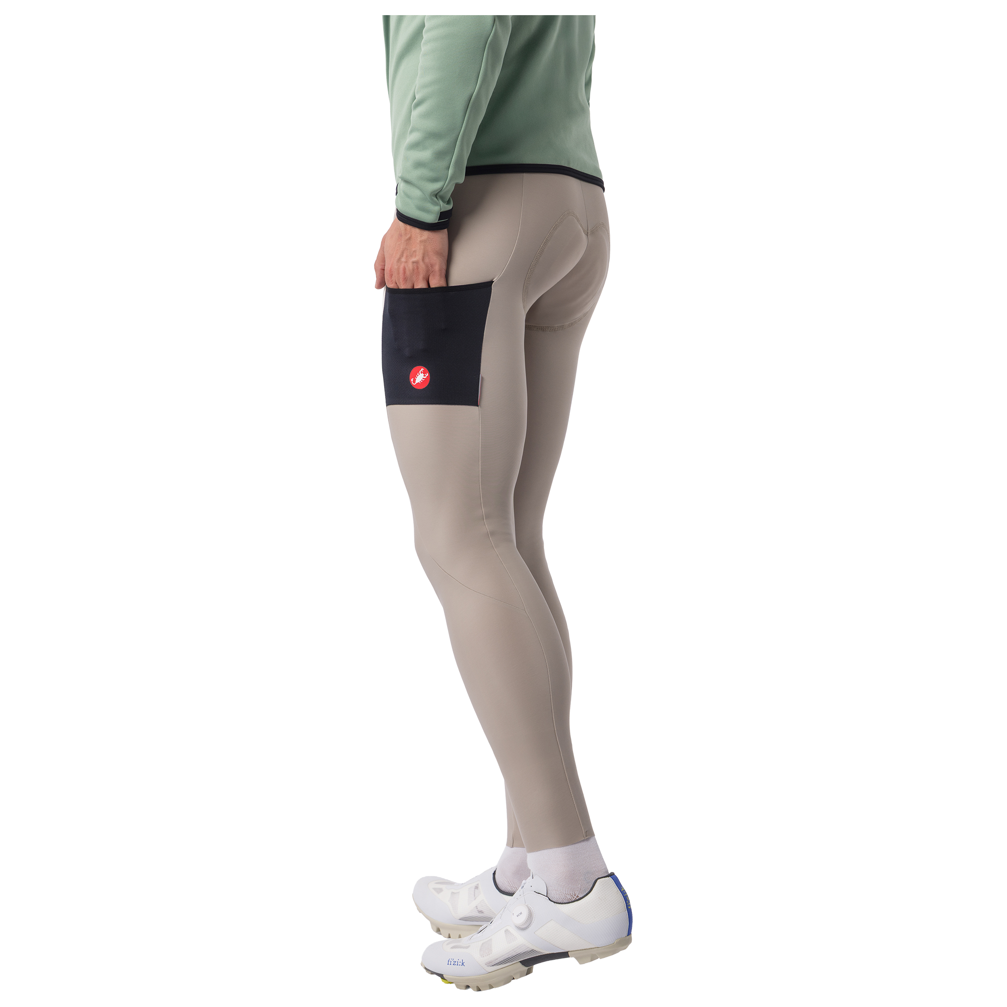 Castelli lange Trägerhose Unlimited beige
