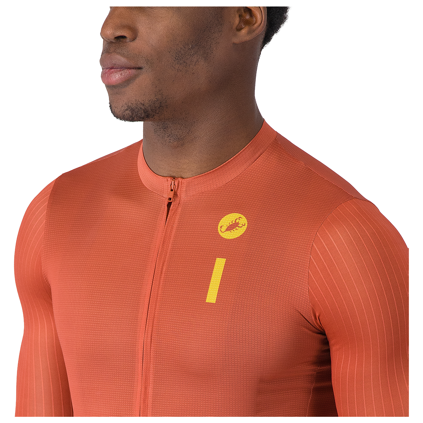 Castelli fietsshirt met korte mouwen Drittone Logo rood, foto 3