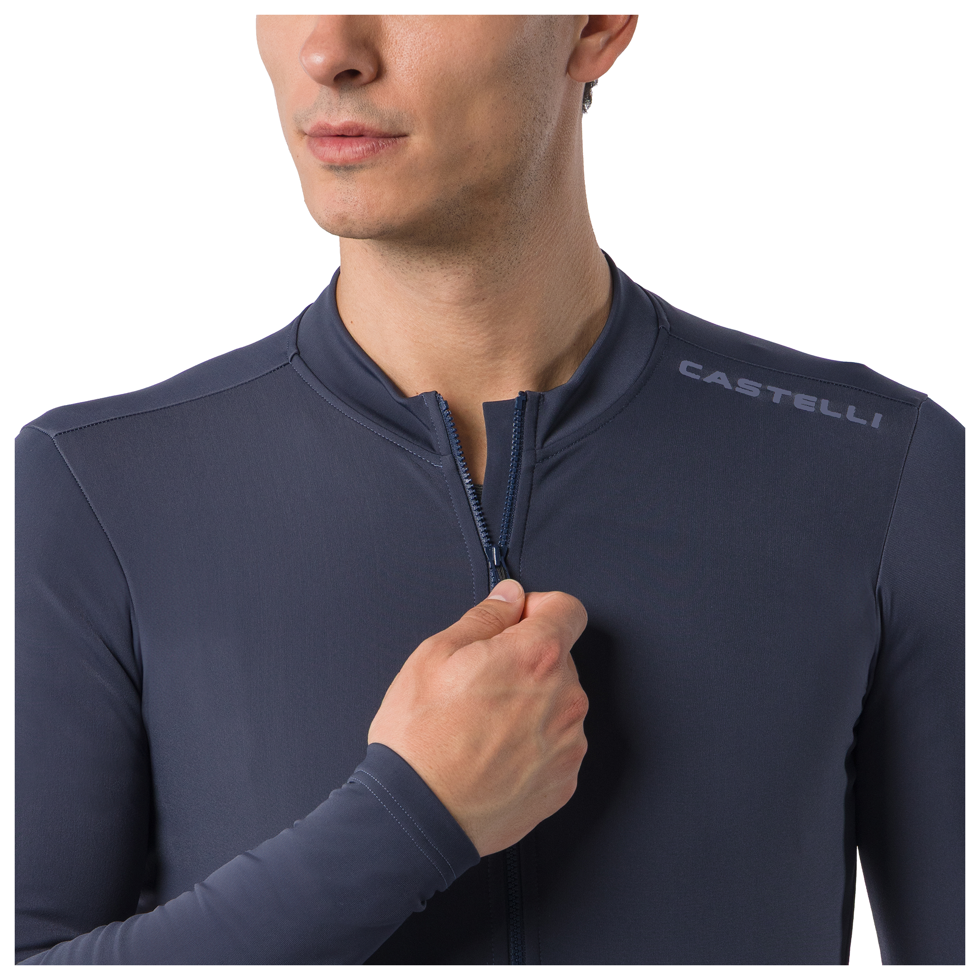 Castelli Maillot manches longues  Espresso Thermal 2 bleu