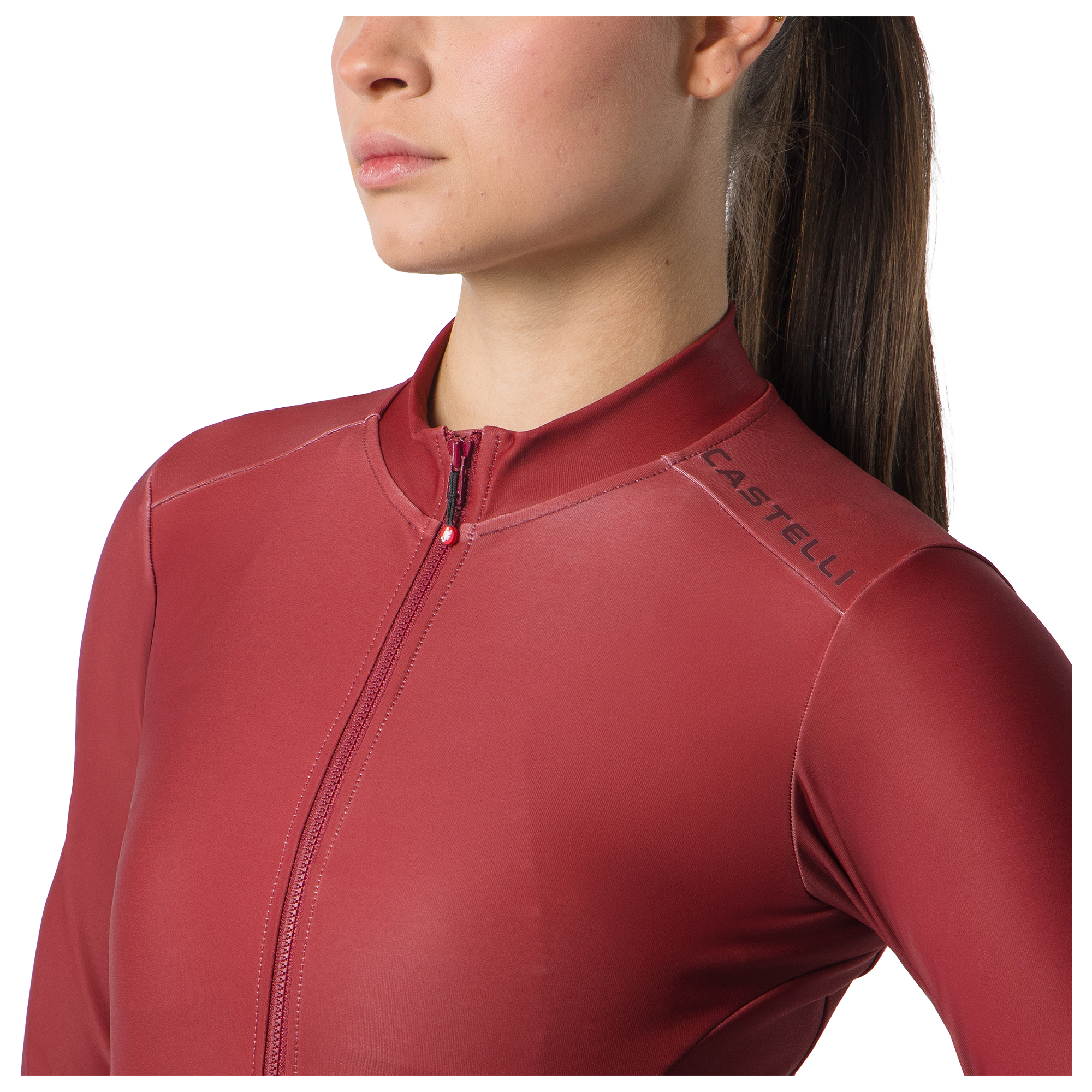 Castelli Maillot manches longues femme  Espresso Thermal 2 rouge