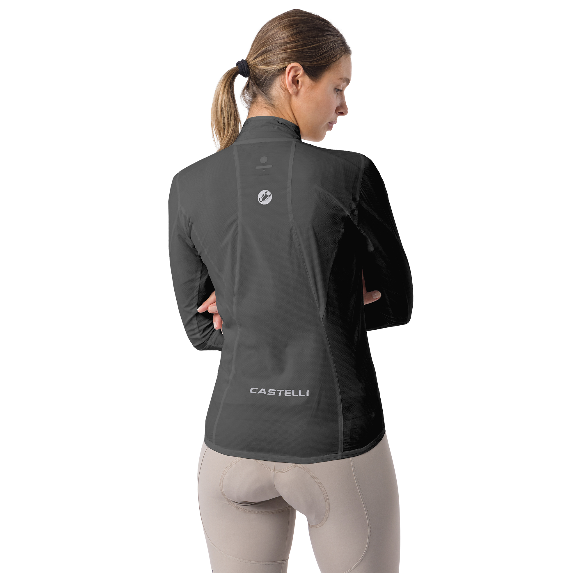 Castelli Damen Windjacke Transition dunkelgrau