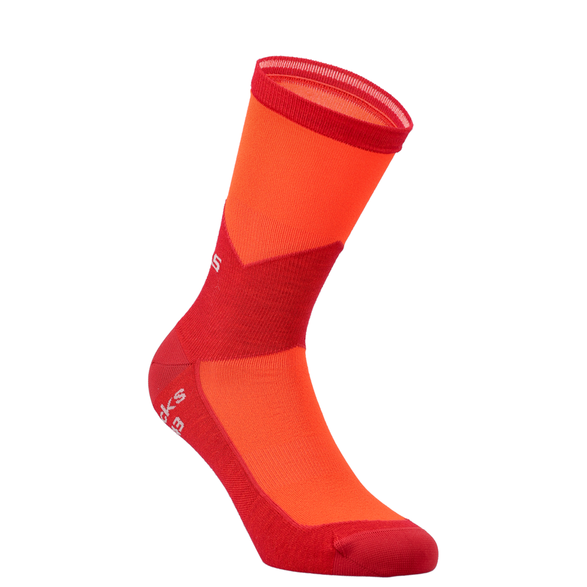 Q36.5 Chaussettes de vélo hiver  Hybrid rouge