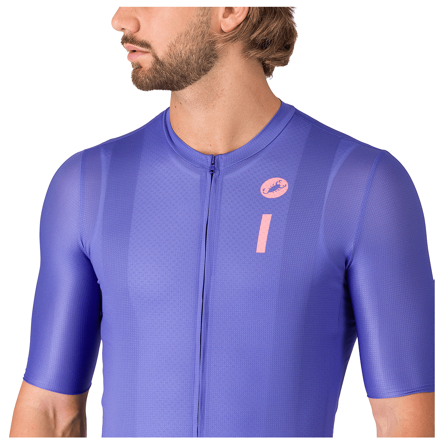 Castelli fietsshirt met korte mouwen Drittone Logo purper, foto 7