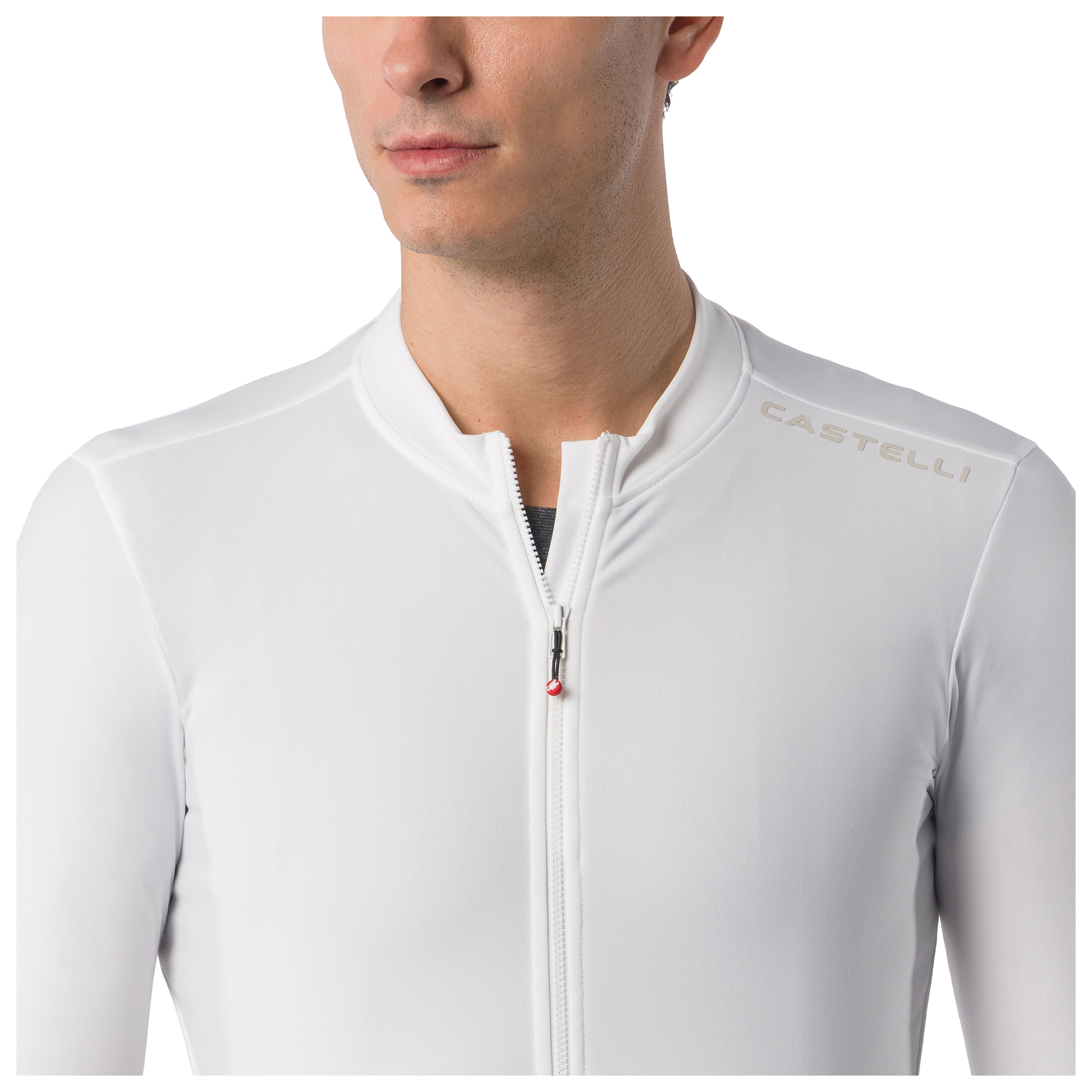Castelli Langarmtrikot Espresso Thermal 2 weiß